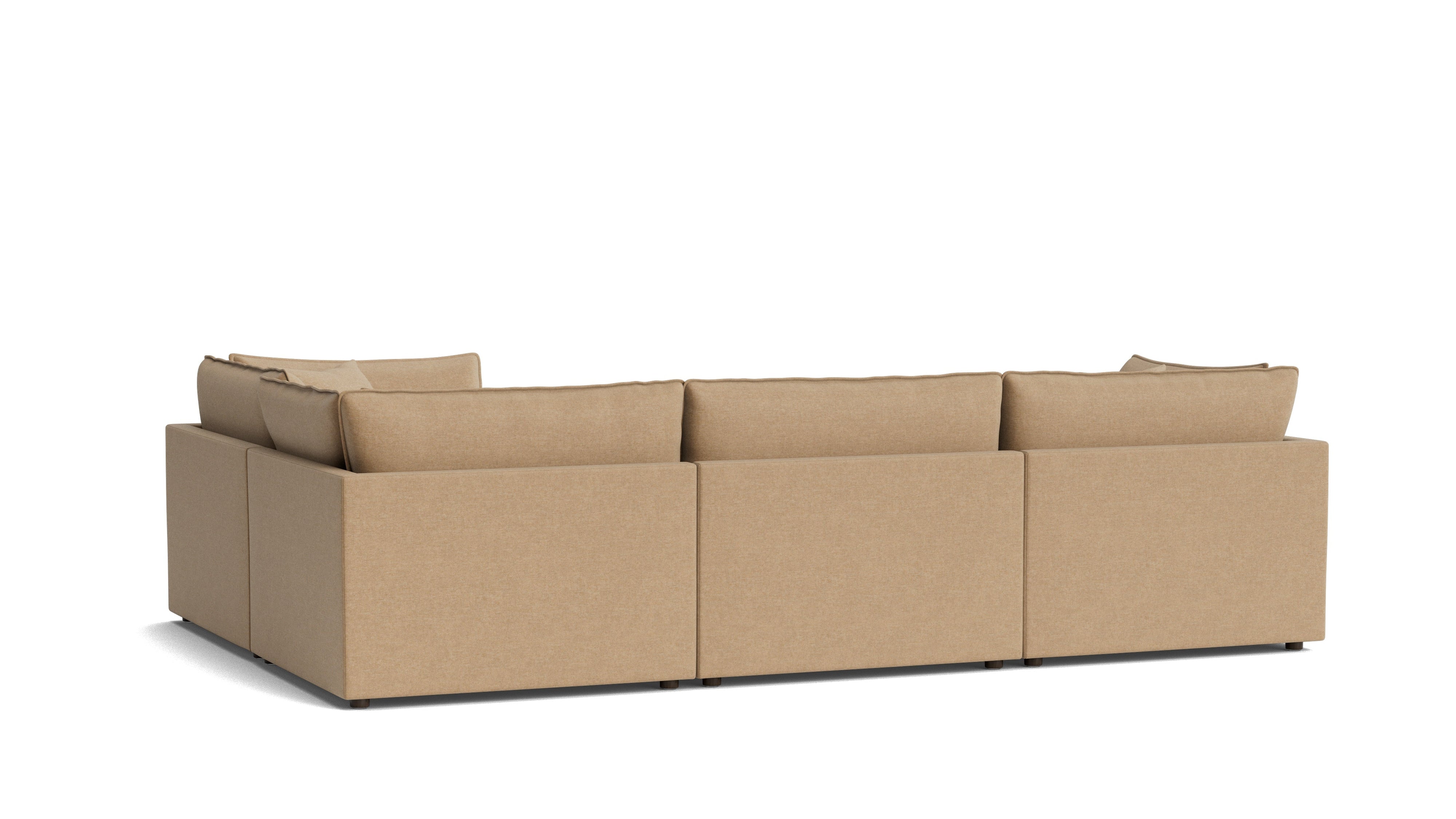 Chill Time 4-Piece Modular Sectional Closed, Hazelnut