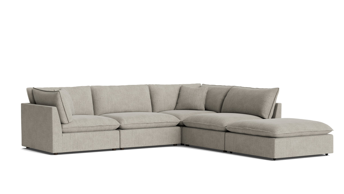 Chill Time 5-Piece Modular Sectional, Oatmeal — alternate view