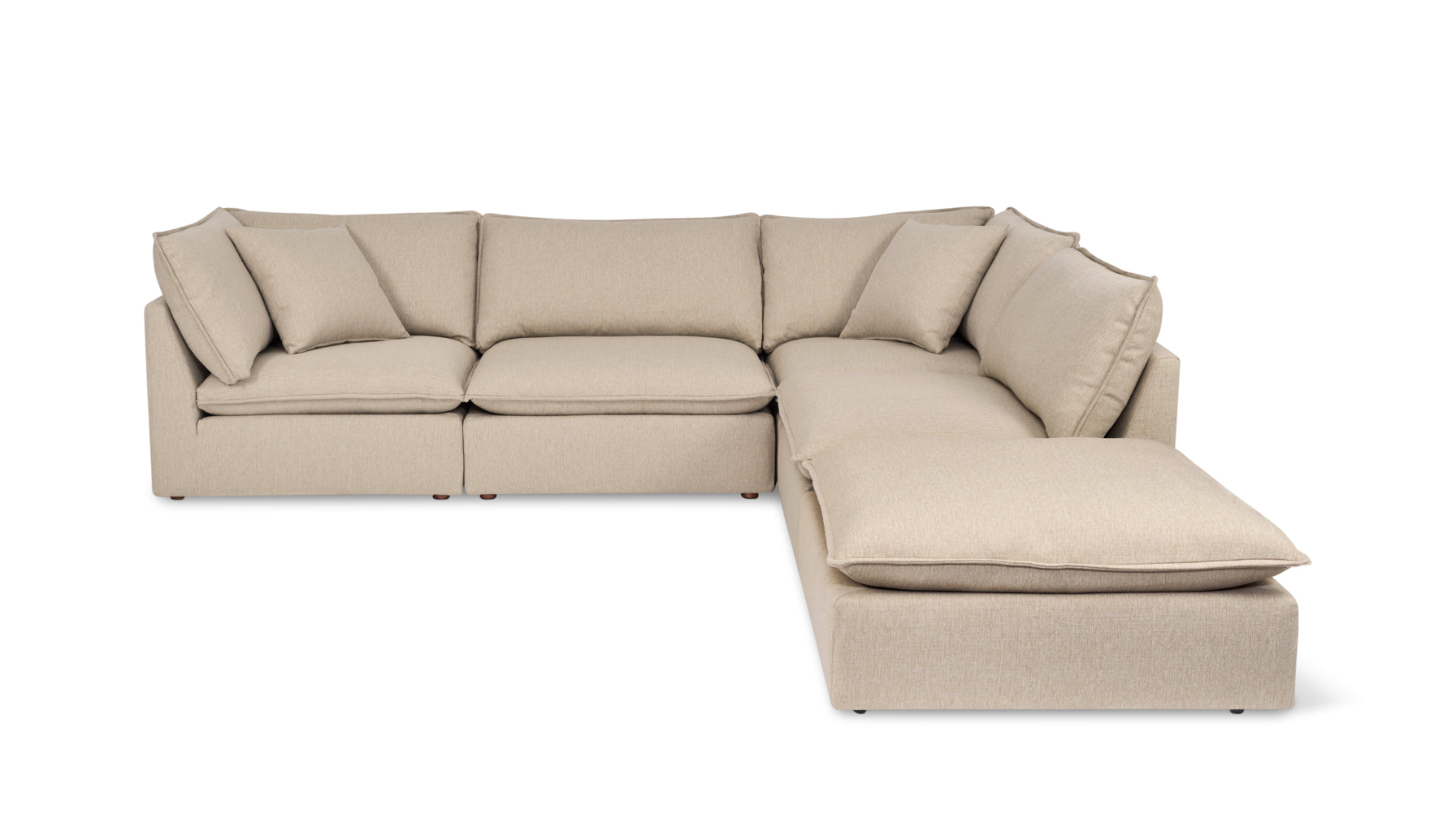 Chill Time 5-Piece Modular Sectional, Biscuit - Image 1