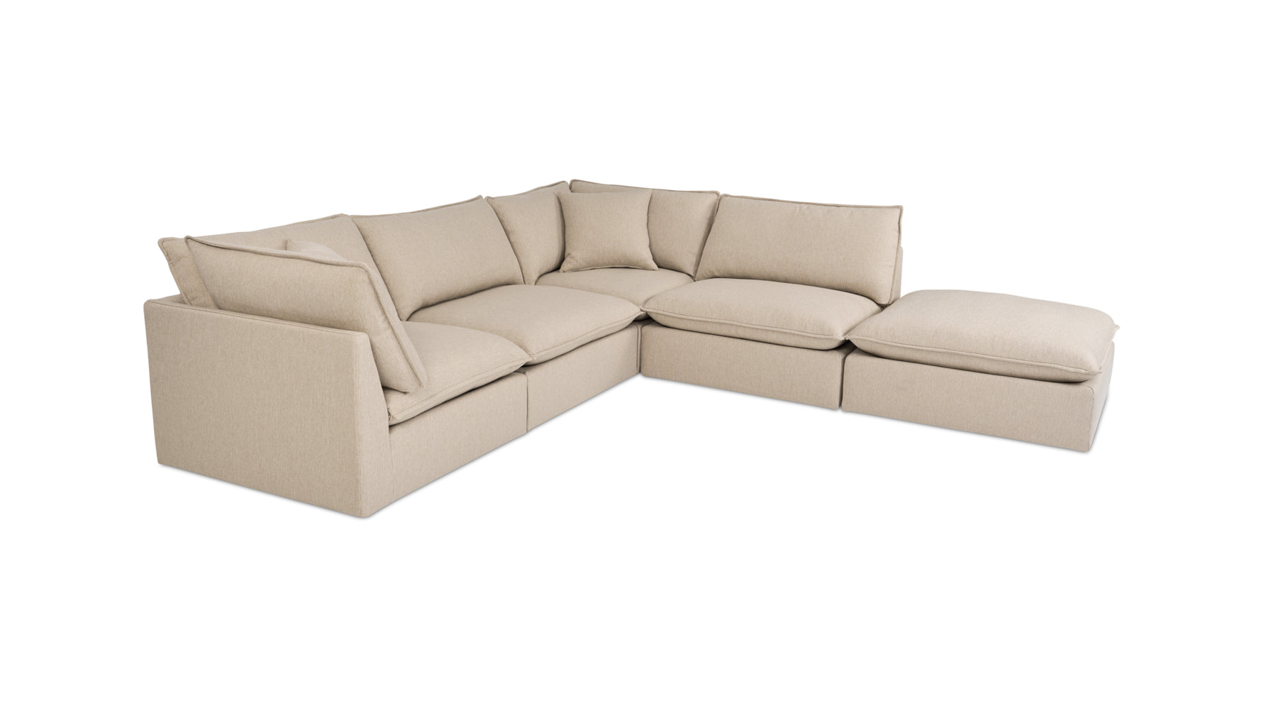 Chill Time 5-Piece Modular Sectional, Biscuit - Image 2