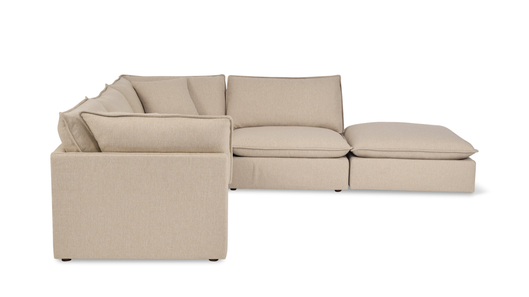 Chill Time 5-Piece Modular Sectional, Biscuit - Image 3