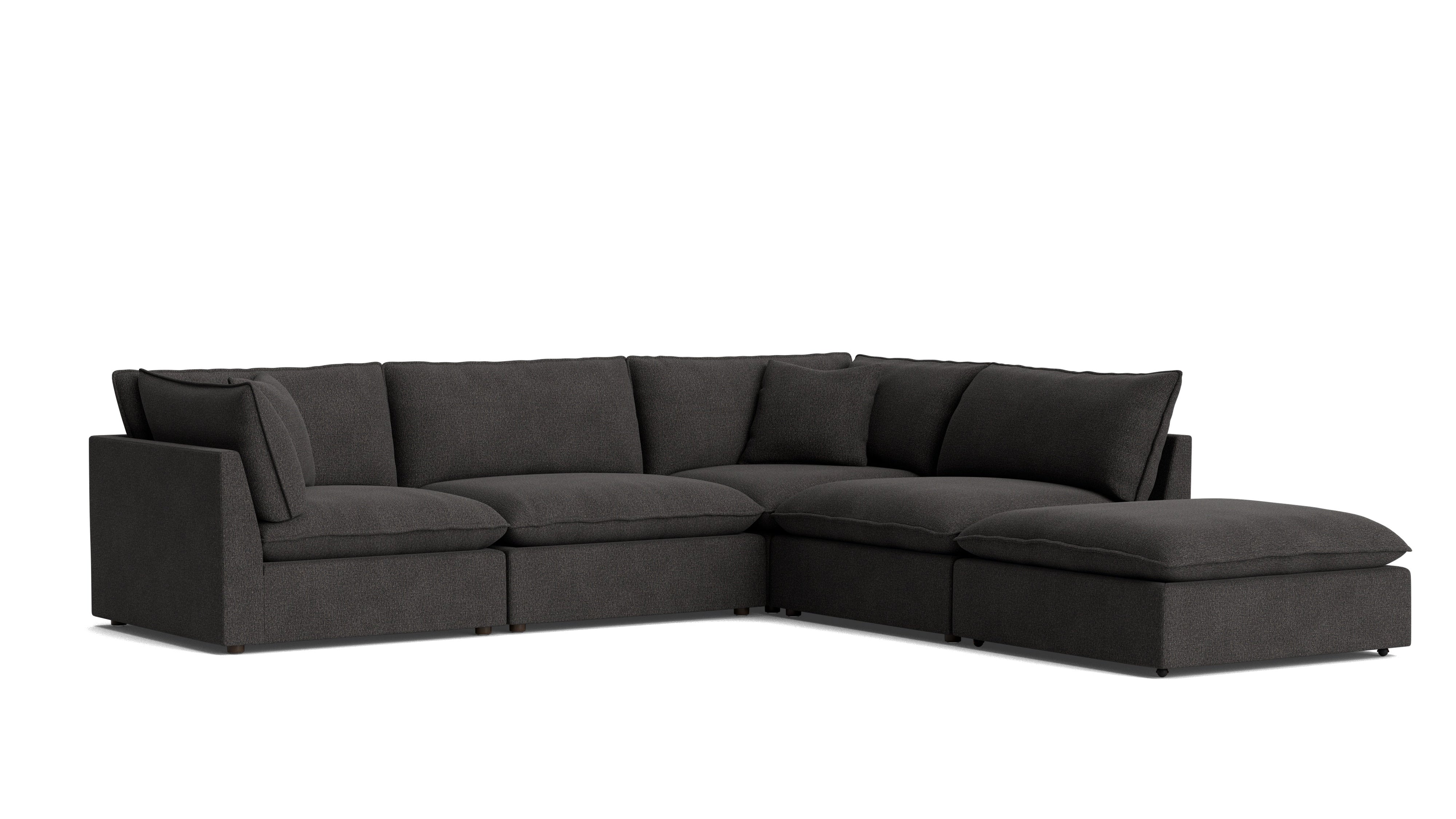 Chill Time 5-Piece Modular Sectional, Dark Shadow