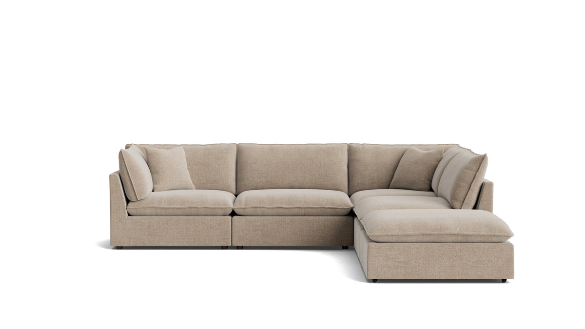 Chill Time 5-Piece Modular Sectional, Champagne