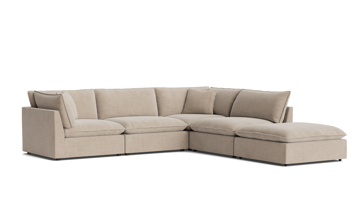 Chill Time 5-Piece Modular Sectional, Champagne — alternate view