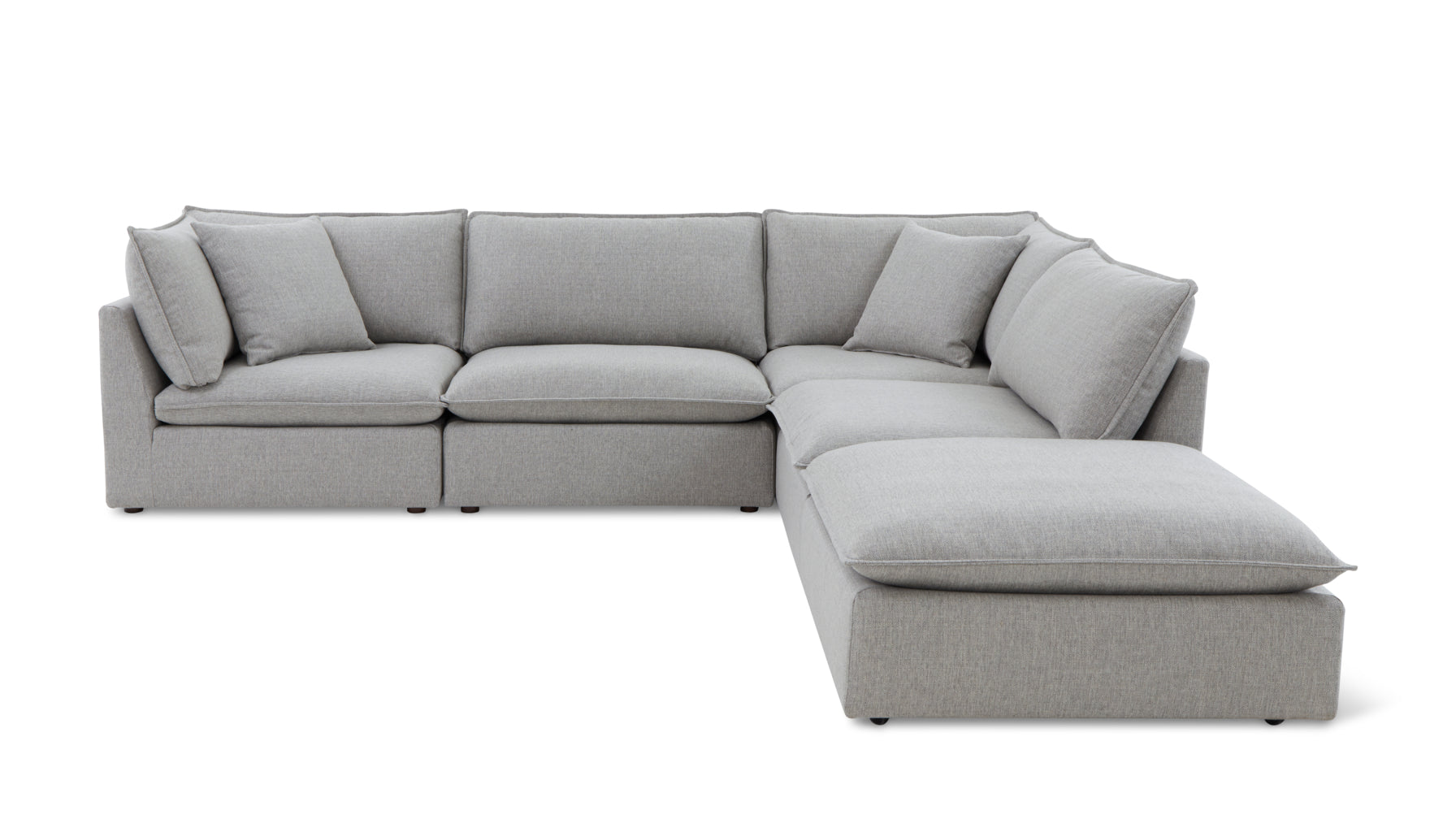 Chill Time 5-Piece Modular Sectional, Heather - Image 1
