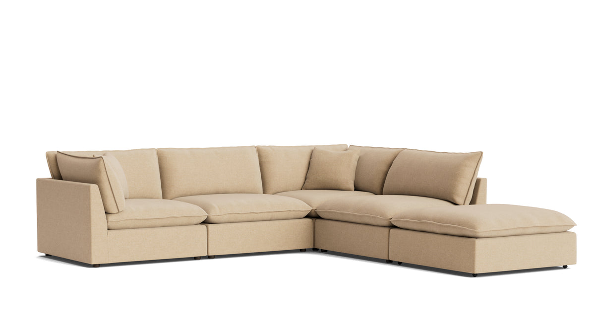 Chill Time 5-Piece Modular Sectional, Hazelnut — alternate view