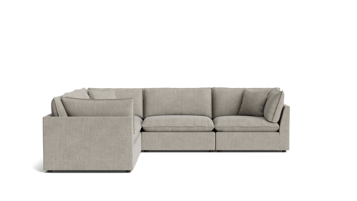 Chill Time 5-Piece Modular Sectional Closed, Oatmeal — alternate view