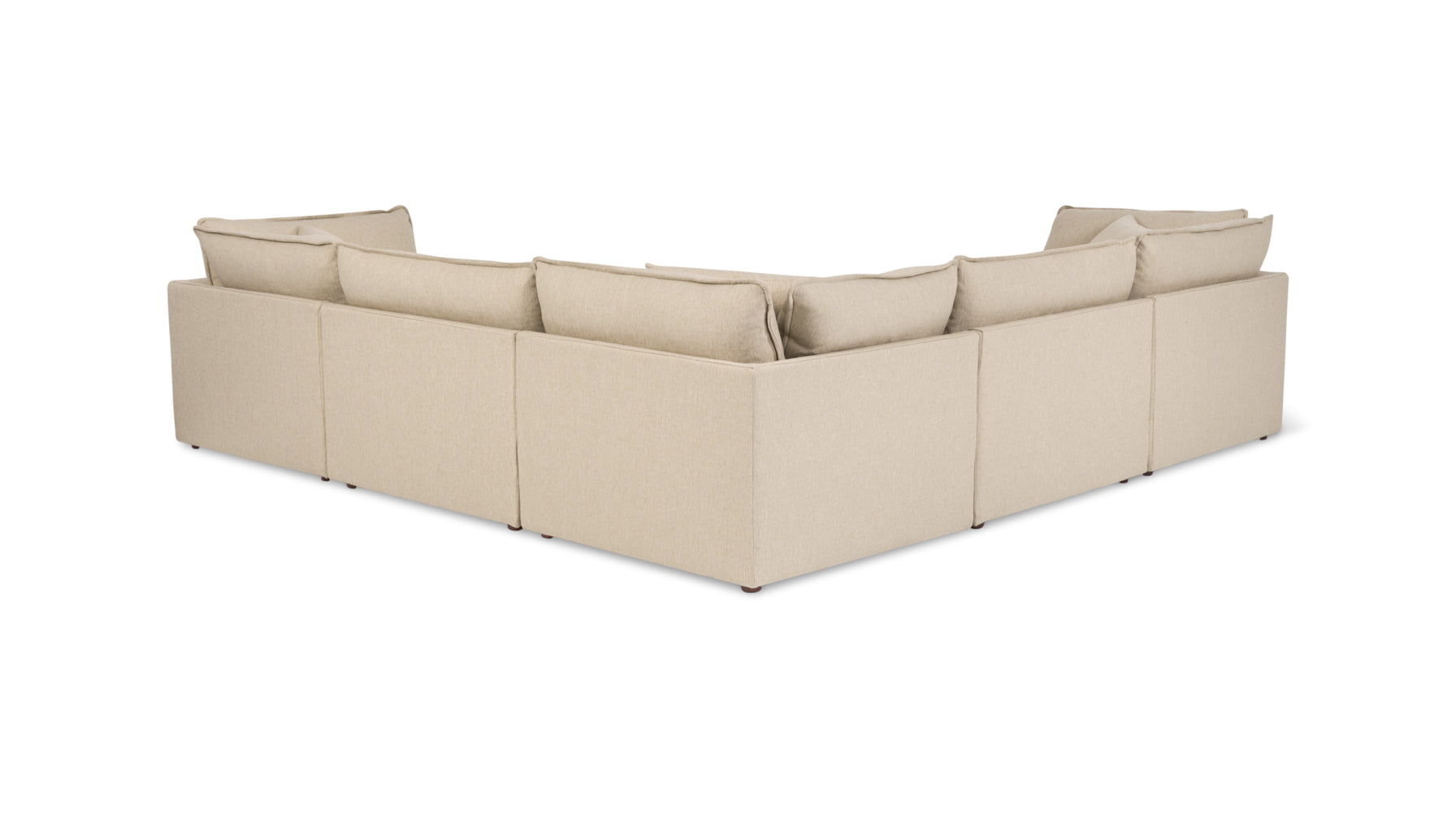 Chill Time 5-Piece Modular Sectional Closed, Biscuit - Image 4