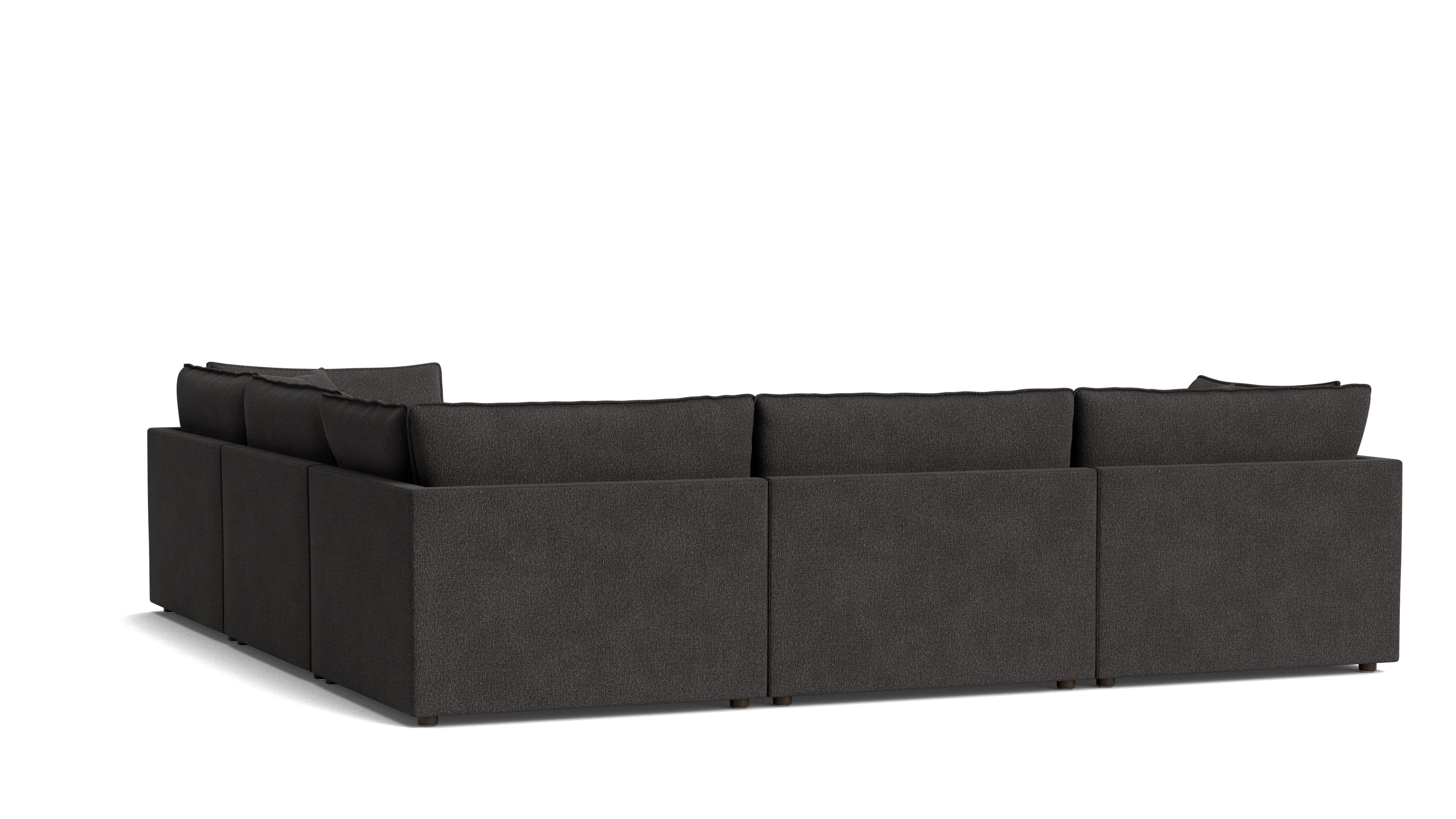 Chill Time 5 - Piece Modular Sectional Closed, Dark Shadow - Sundays CompanySEC-YJ-052-025