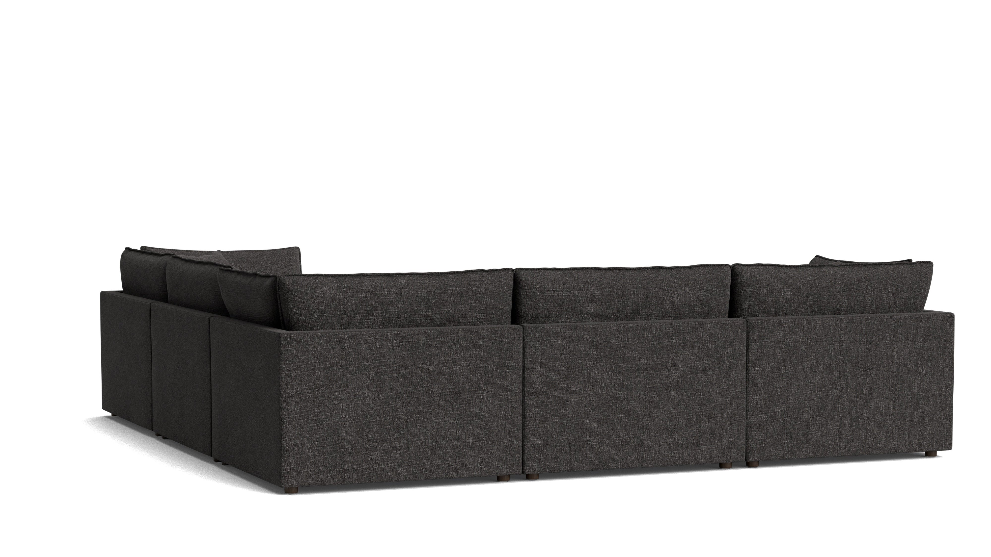 Chill Time 5-Piece Modular Sectional Closed, Dark Shadow