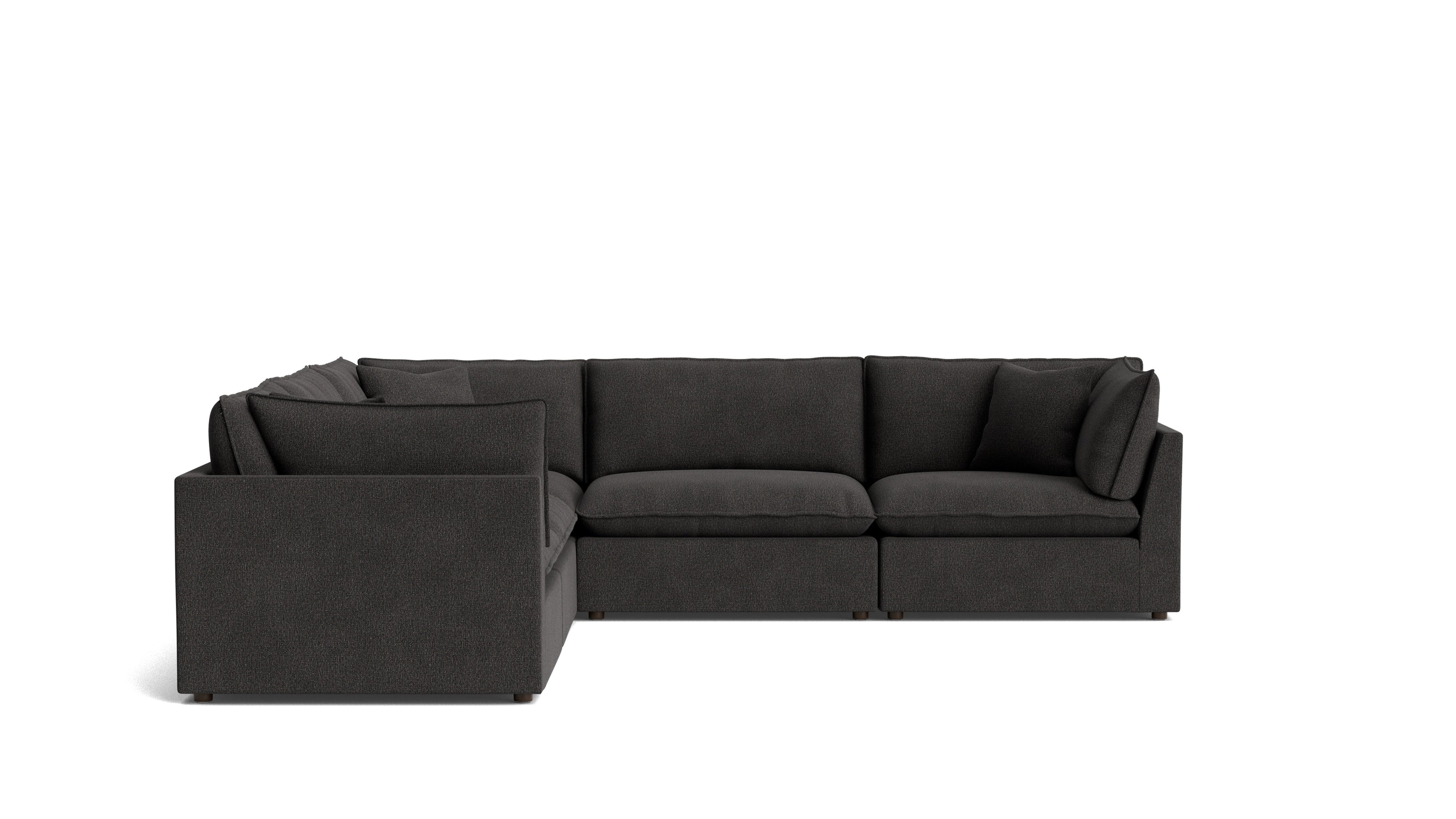 Chill Time 5-Piece Modular Sectional Closed, Dark Shadow