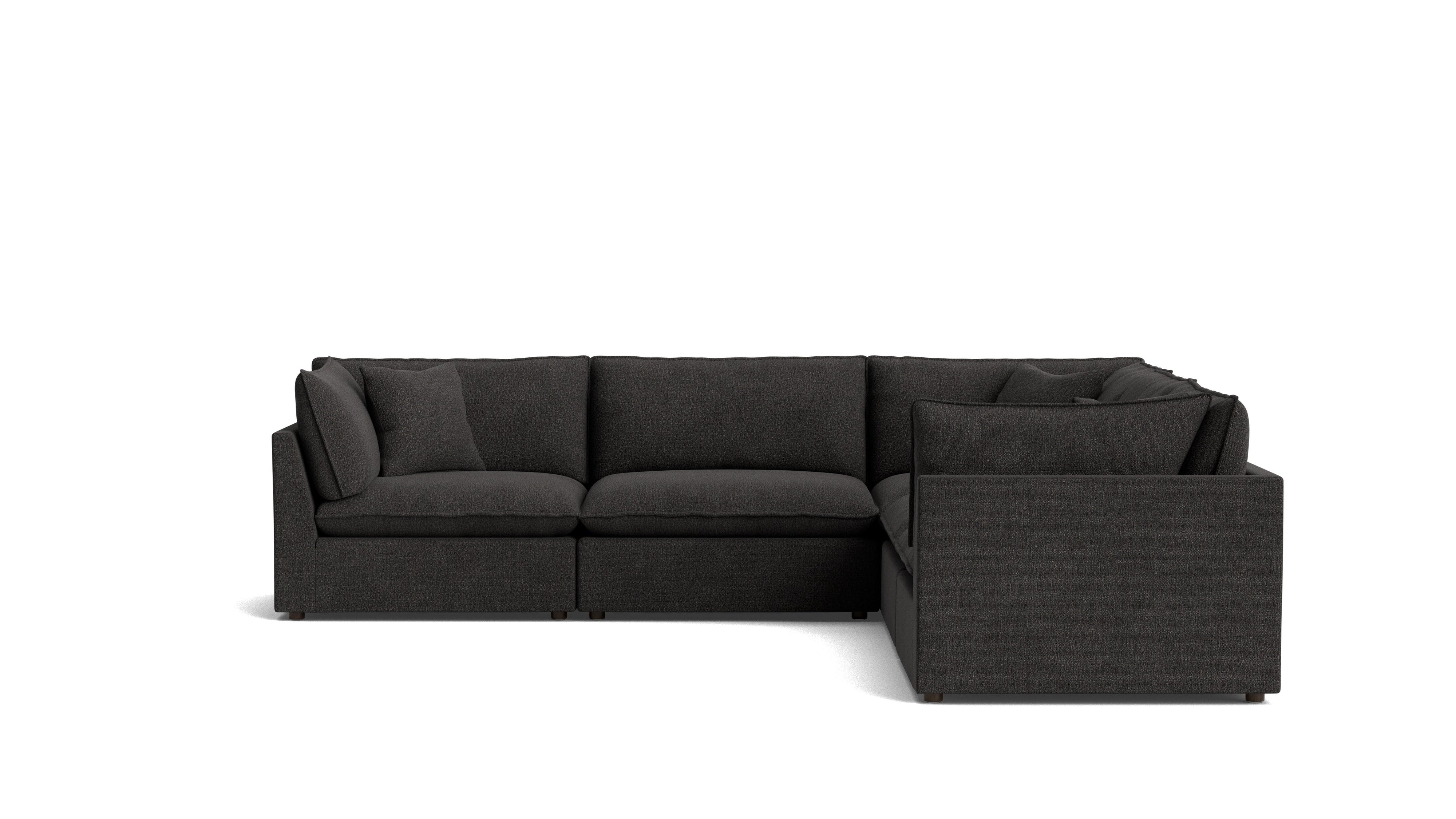 Chill Time 5-Piece Modular Sectional Closed, Dark Shadow