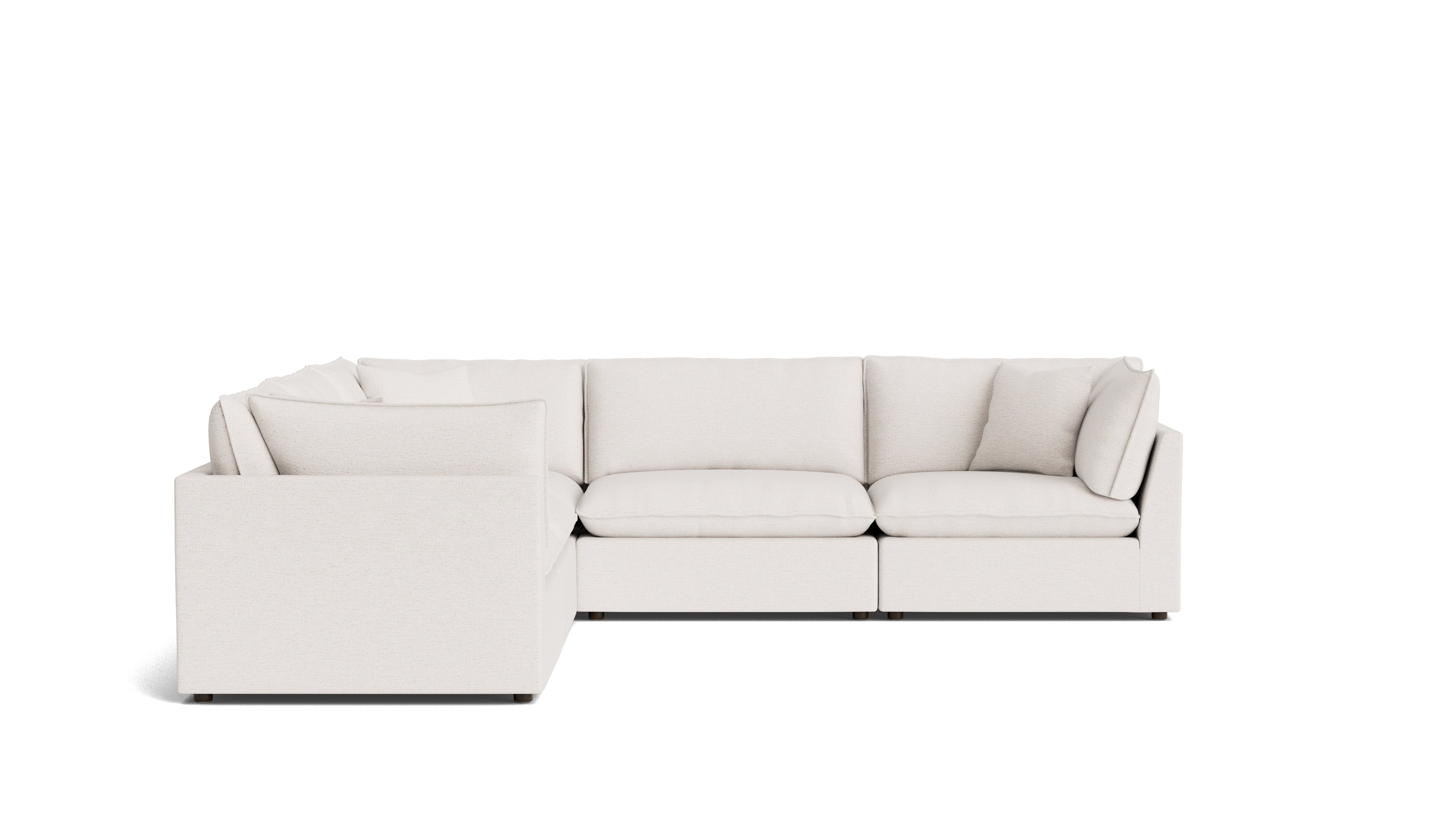 Chill Time 5-Piece Modular Sectional Closed, Nomad Snow
