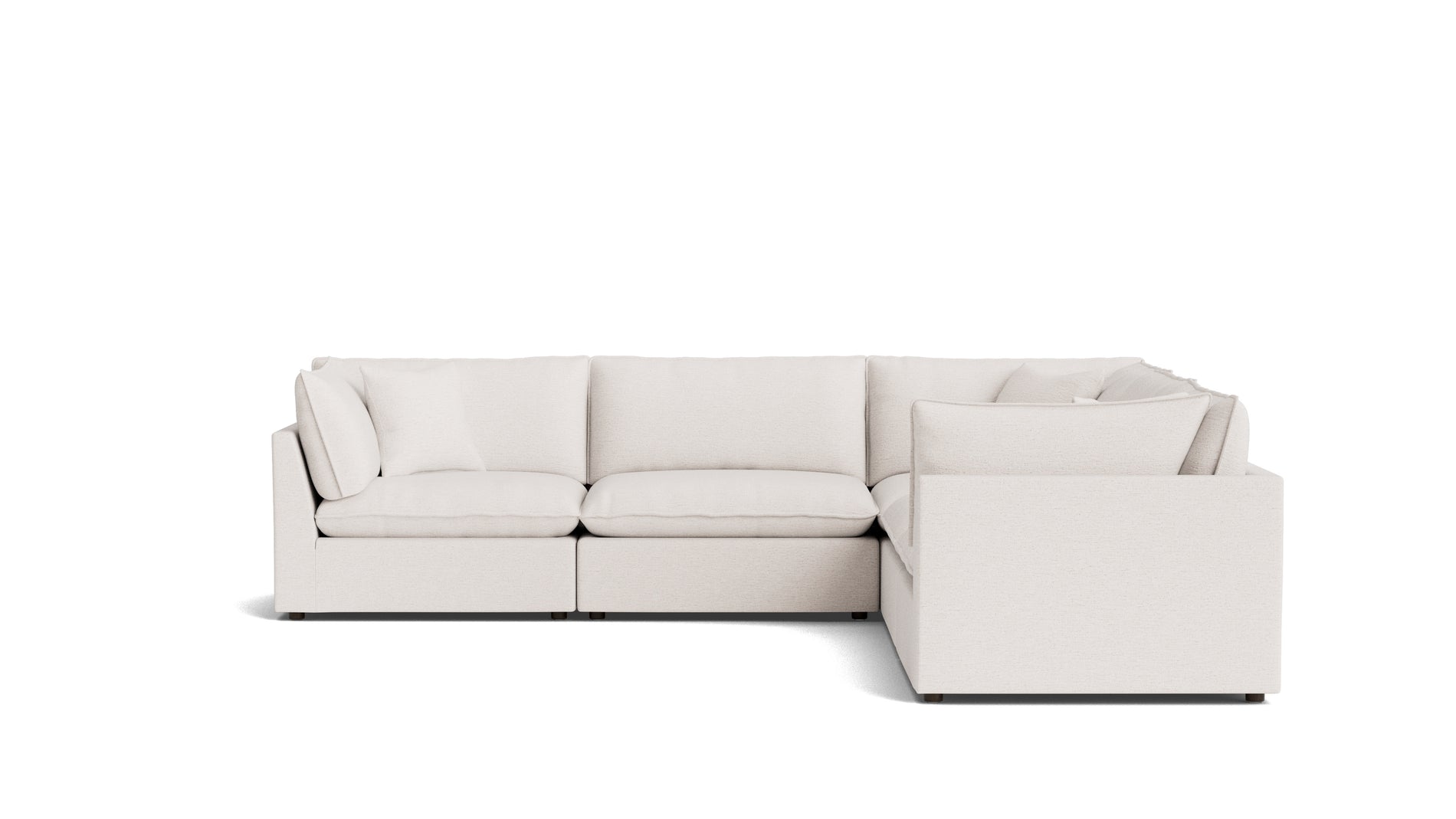 Chill Time 5-Piece Modular Sectional Closed, Nomad Snow_image