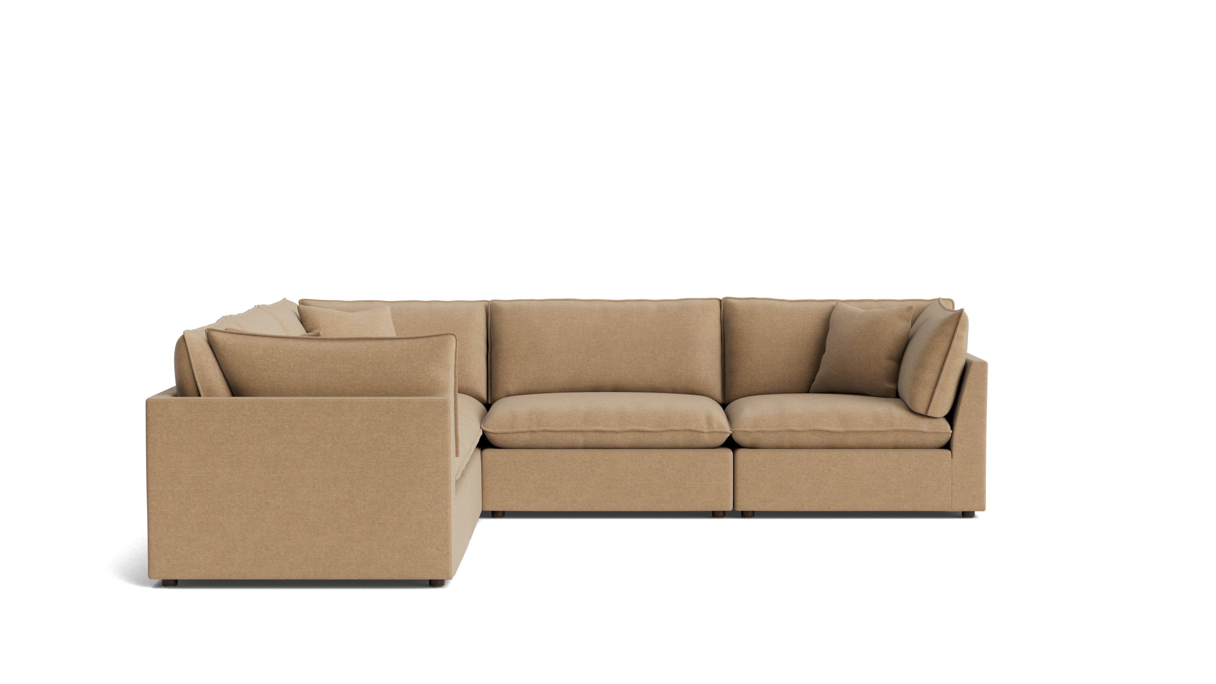 Chill Time 5-Piece Modular Sectional Closed, Hazelnut
