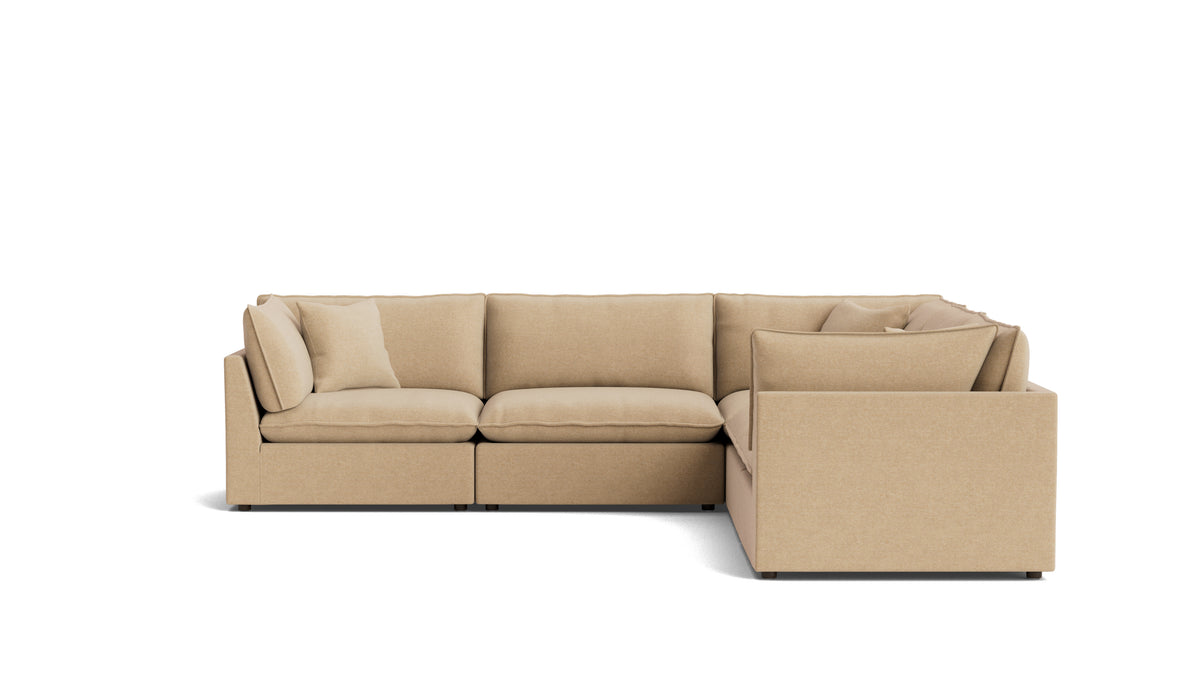 Chill Time 5-Piece Modular Sectional Closed, Hazelnut