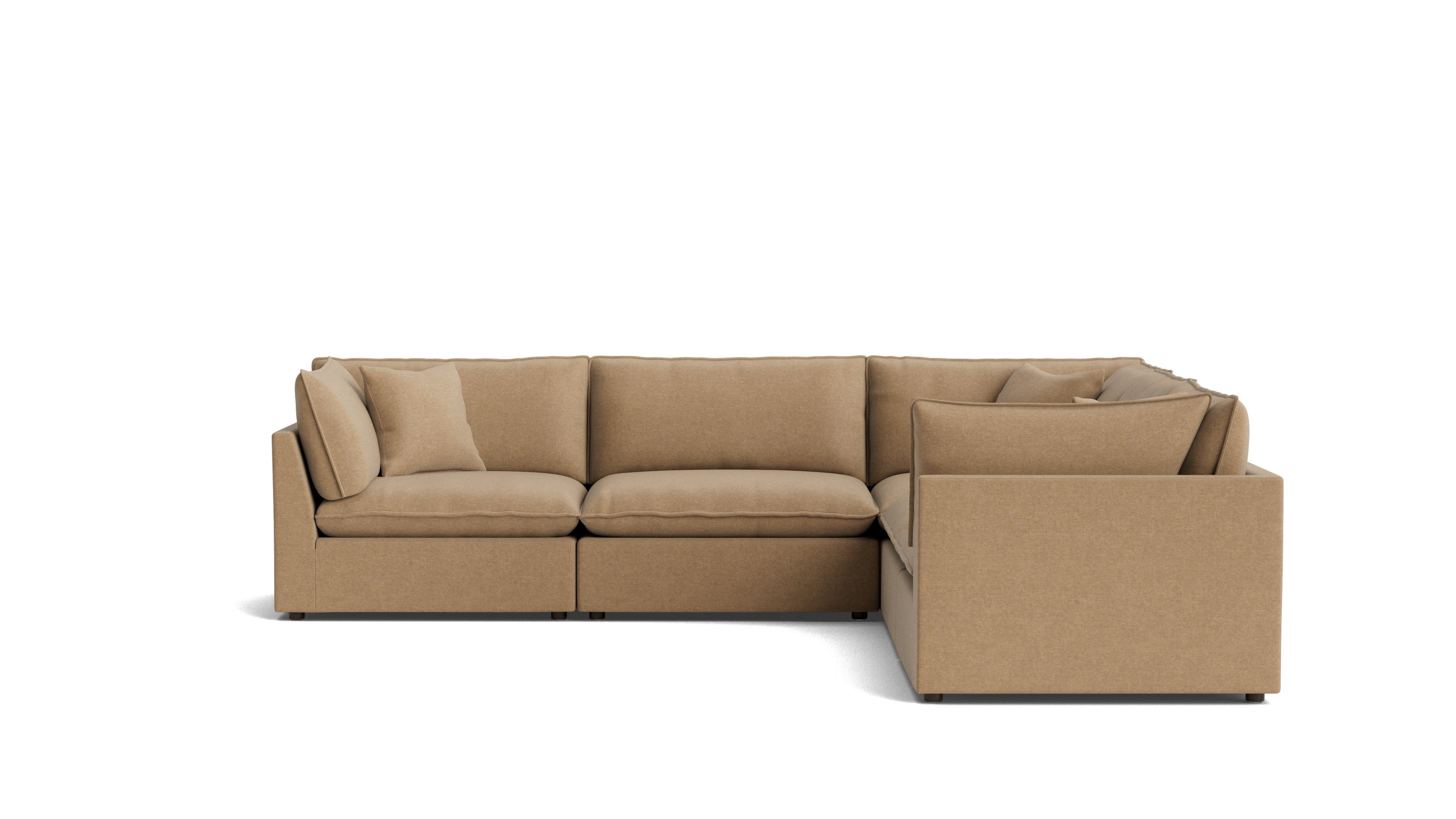 Chill Time 5-Piece Modular Sectional Closed, Hazelnut