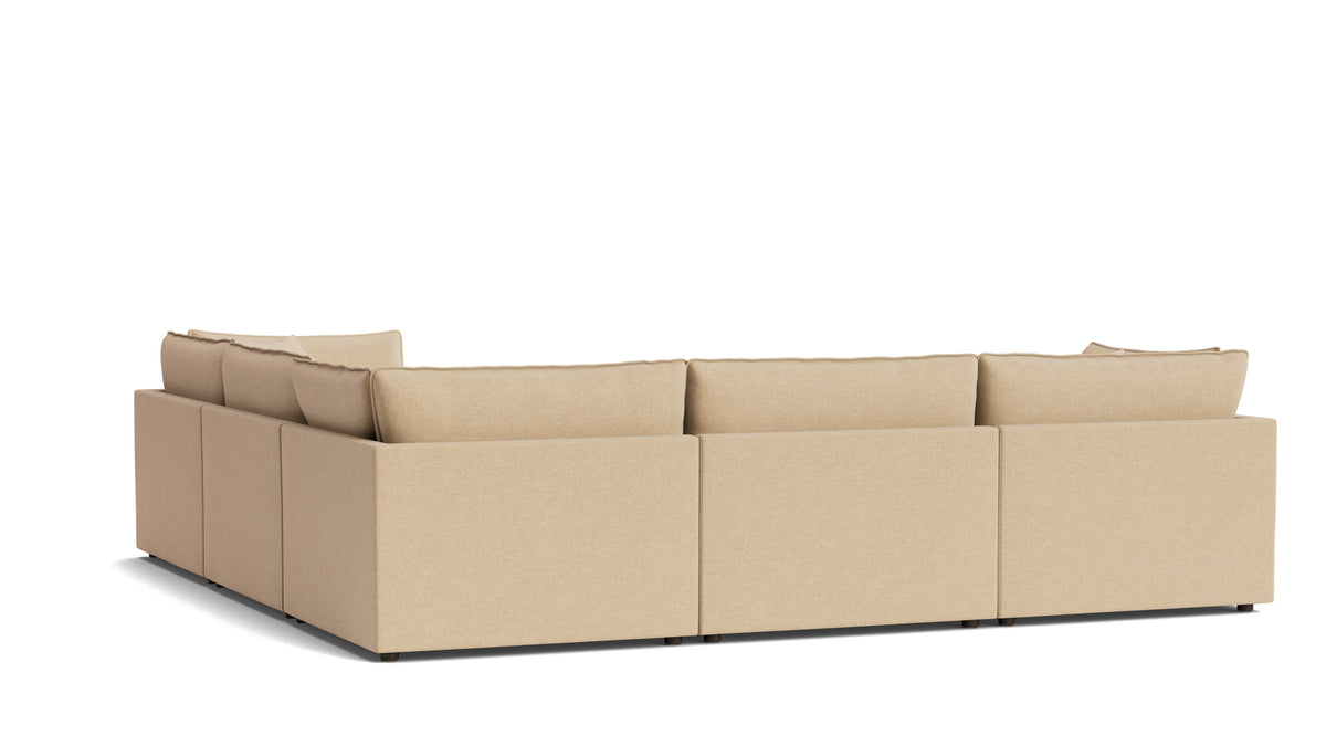 Chill Time 5-Piece Modular Sectional Closed, Hazelnut — alternate view