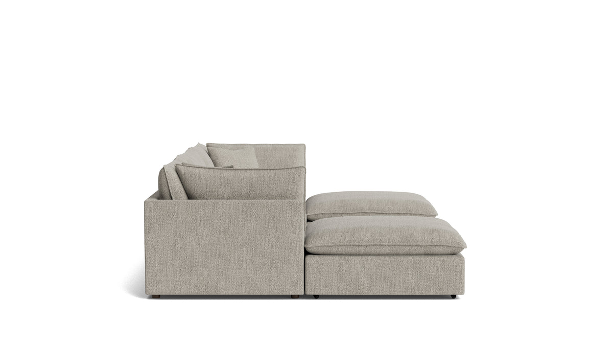 Chill Time 5-Piece Modular U-Shaped Sectional, Oatmeal
