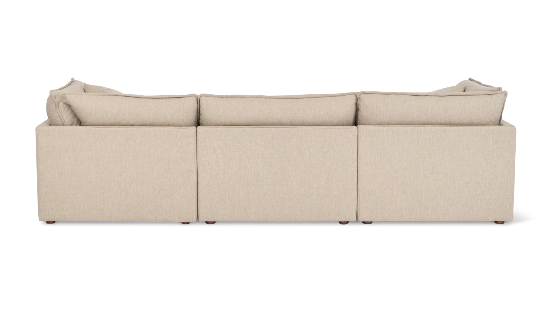 Chill Time 5-Piece Modular U-Shaped Sectional, Biscuit - Image 4