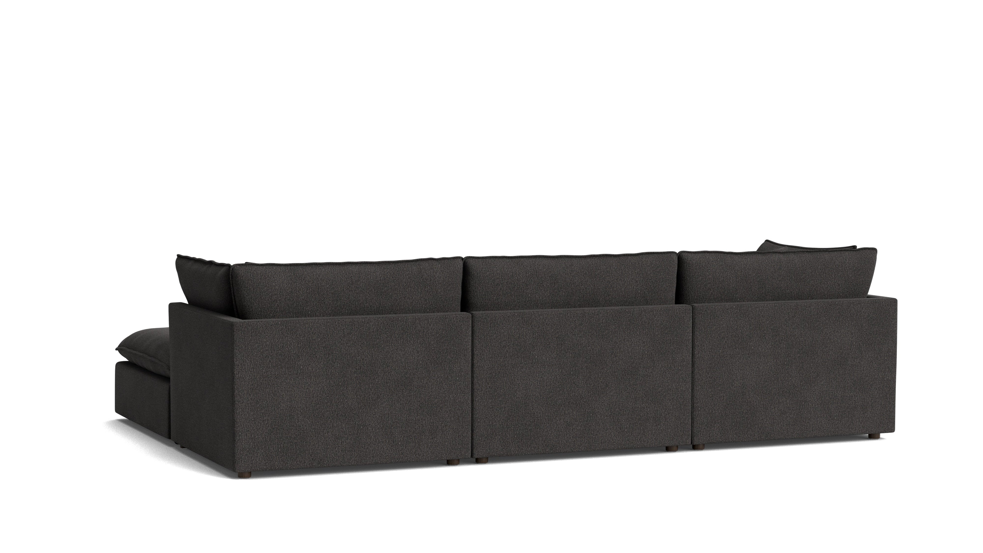 Chill Time 5-Piece Modular U-Shaped Sectional, Dark Shadow
