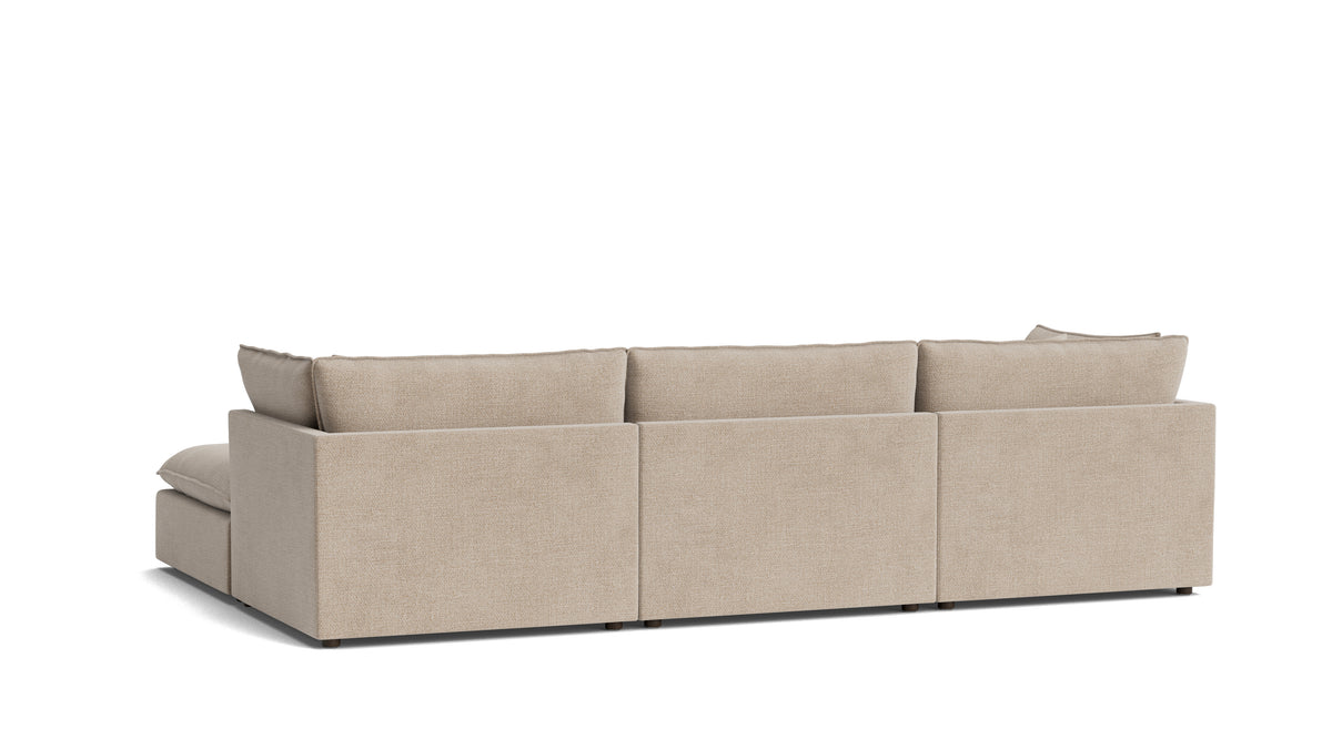 Chill Time 5-Piece Modular U-Shaped Sectional, Champagne