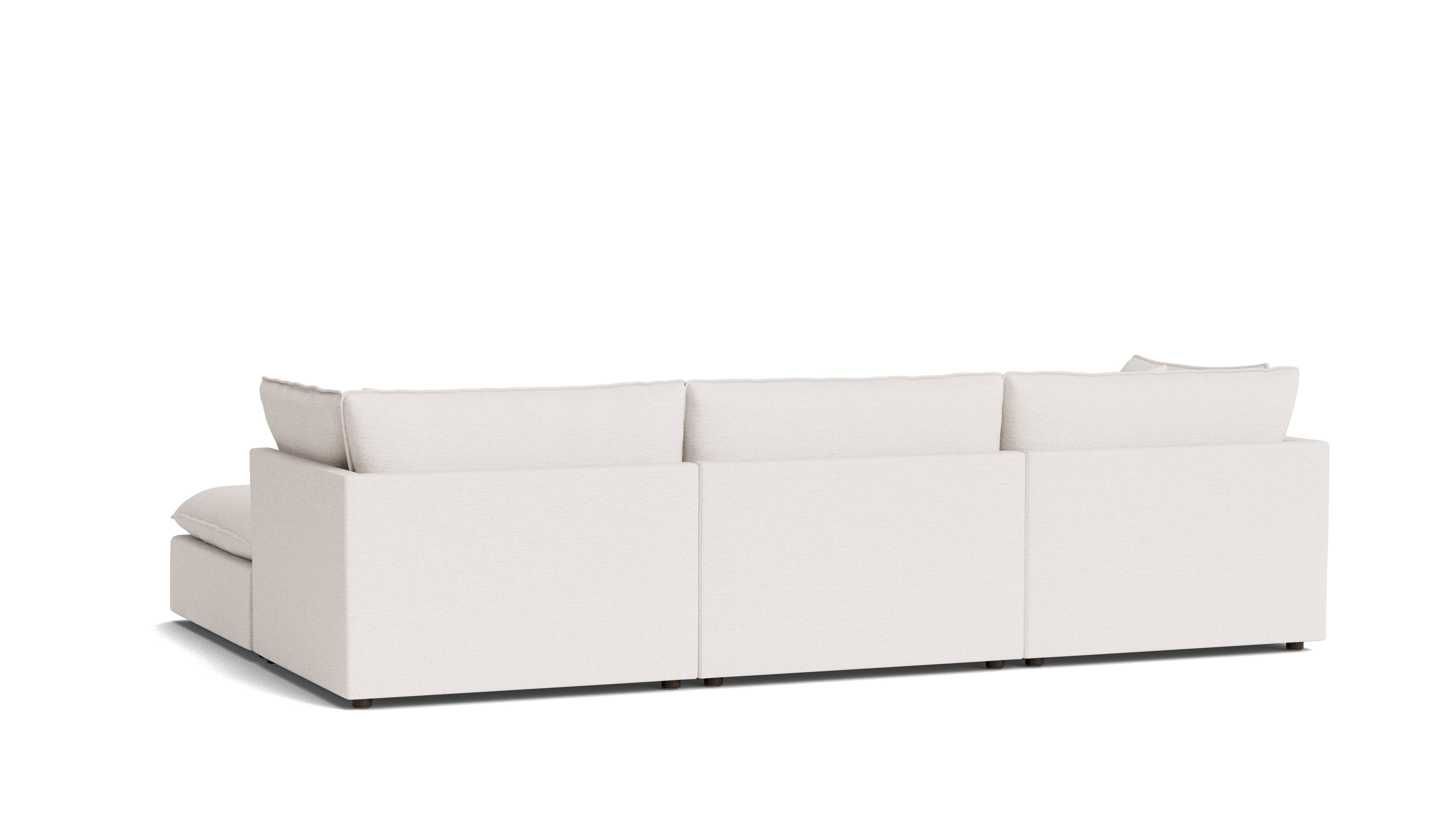 Chill Time 5-Piece Modular U-Shaped Sectional, Nomad Snow
