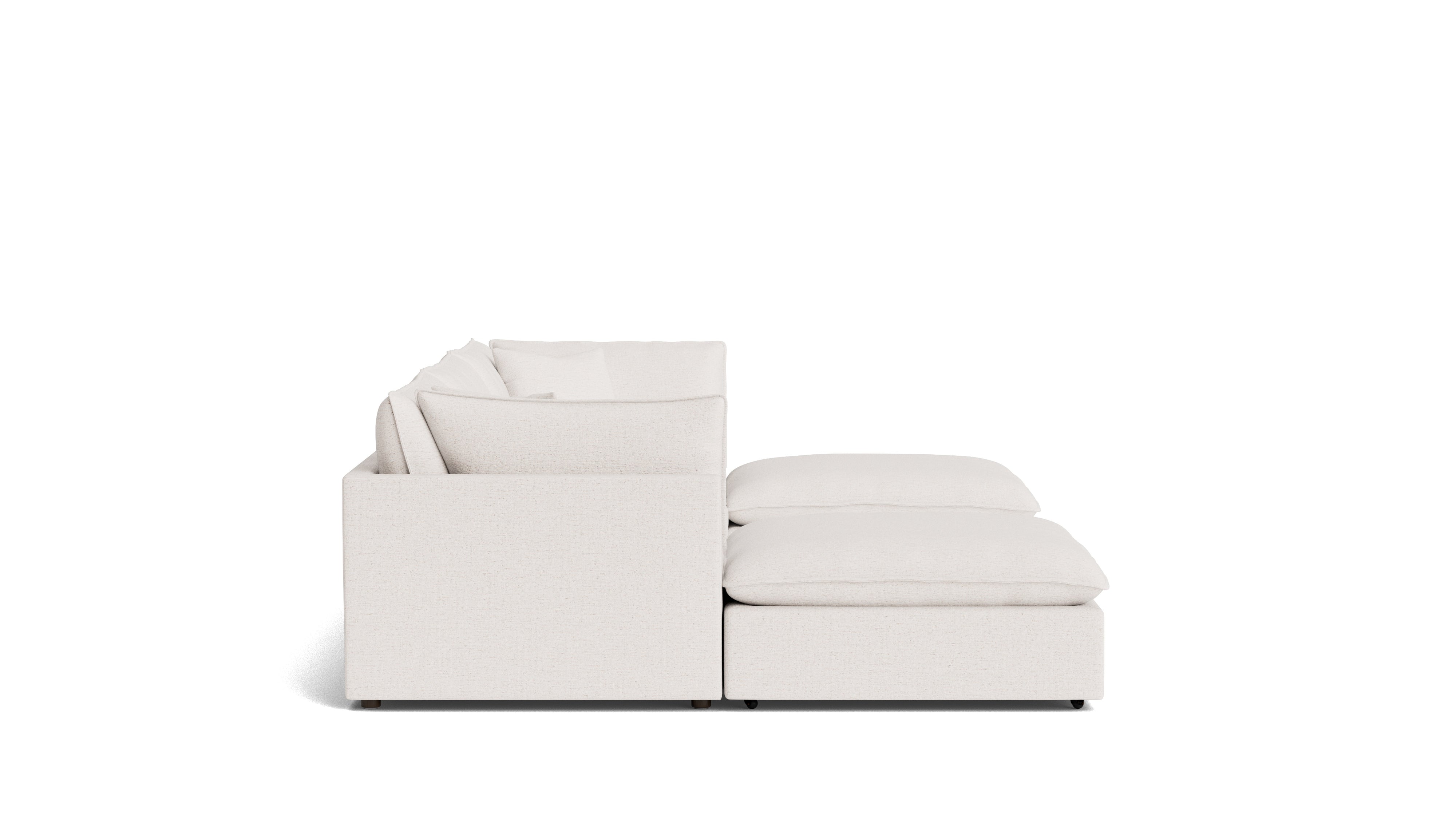 Chill Time 5-Piece Modular U-Shaped Sectional, Nomad Snow