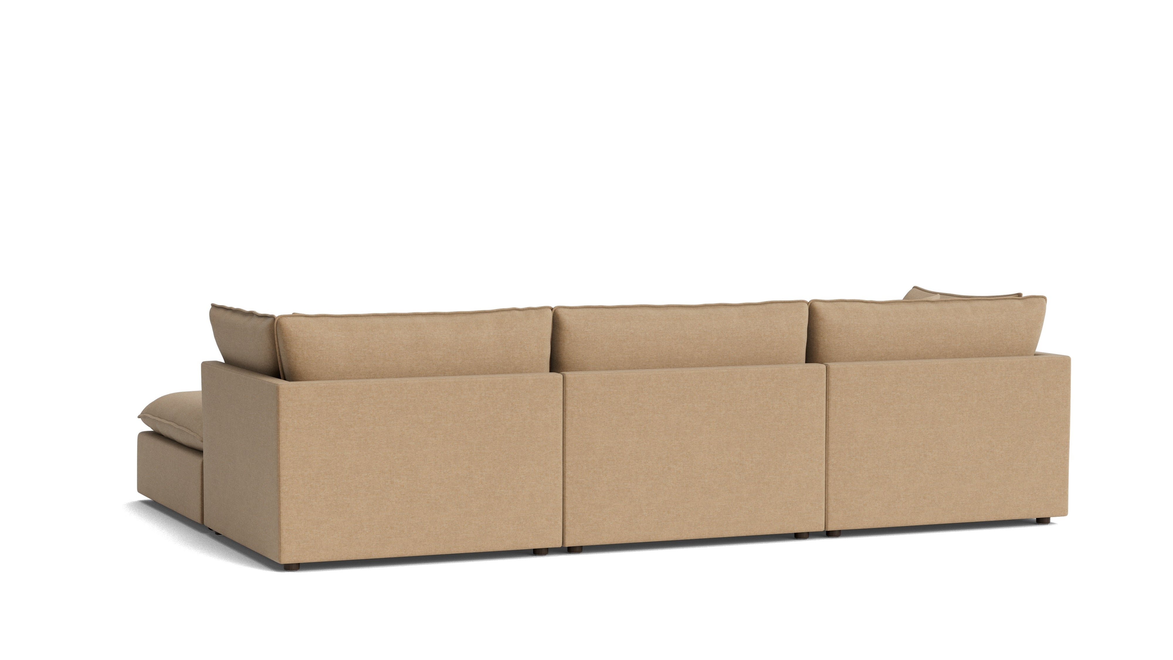 Chill Time 5-Piece Modular U-Shaped Sectional, Hazelnut