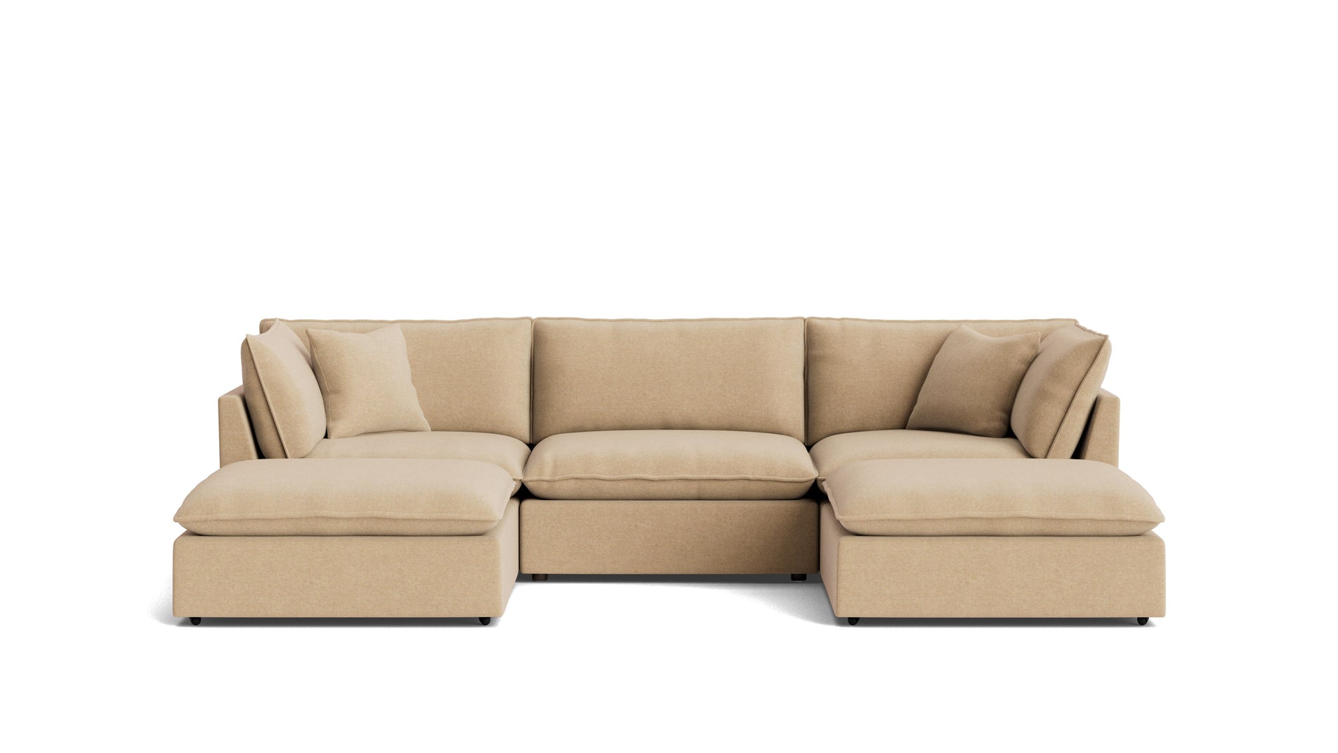 Chill Time 5-Piece Modular U-Shaped Sectional, Hazelnut_image