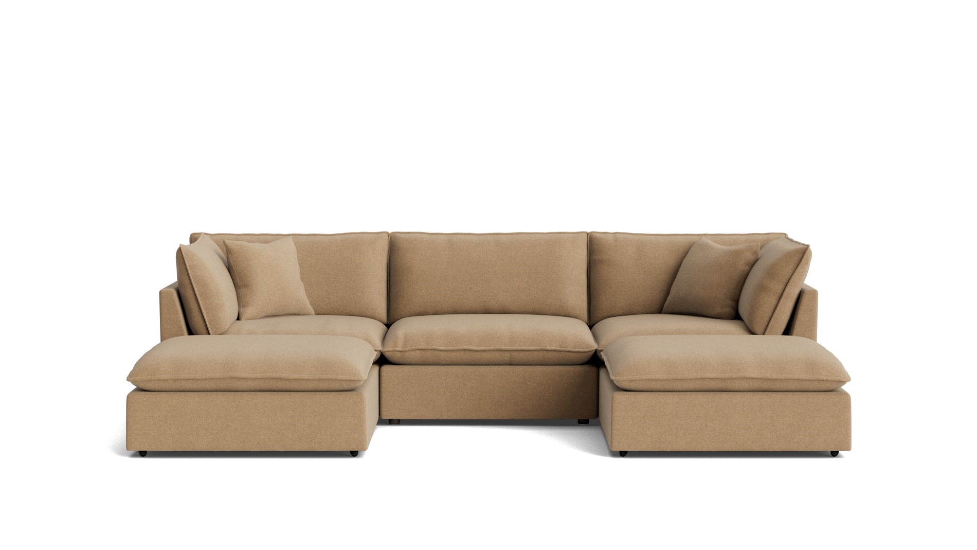 Chill Time 5-Piece Modular U-Shaped Sectional, Hazelnut_image