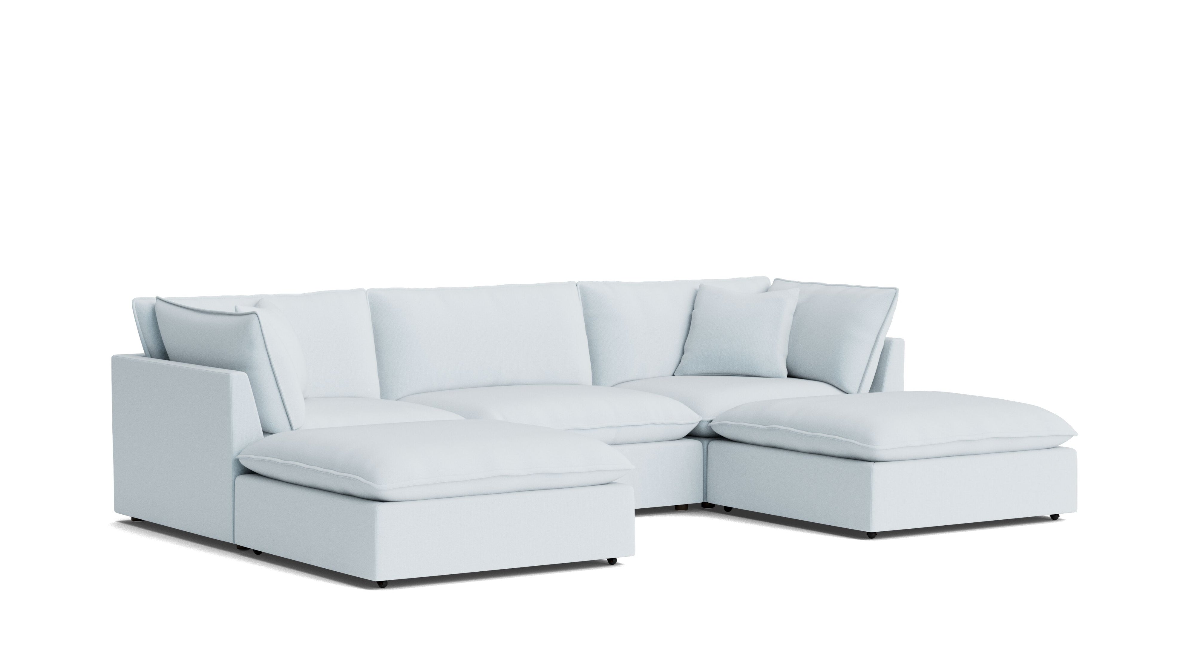 Chill Time 5-Piece Modular U-Shaped Sectional, Cove