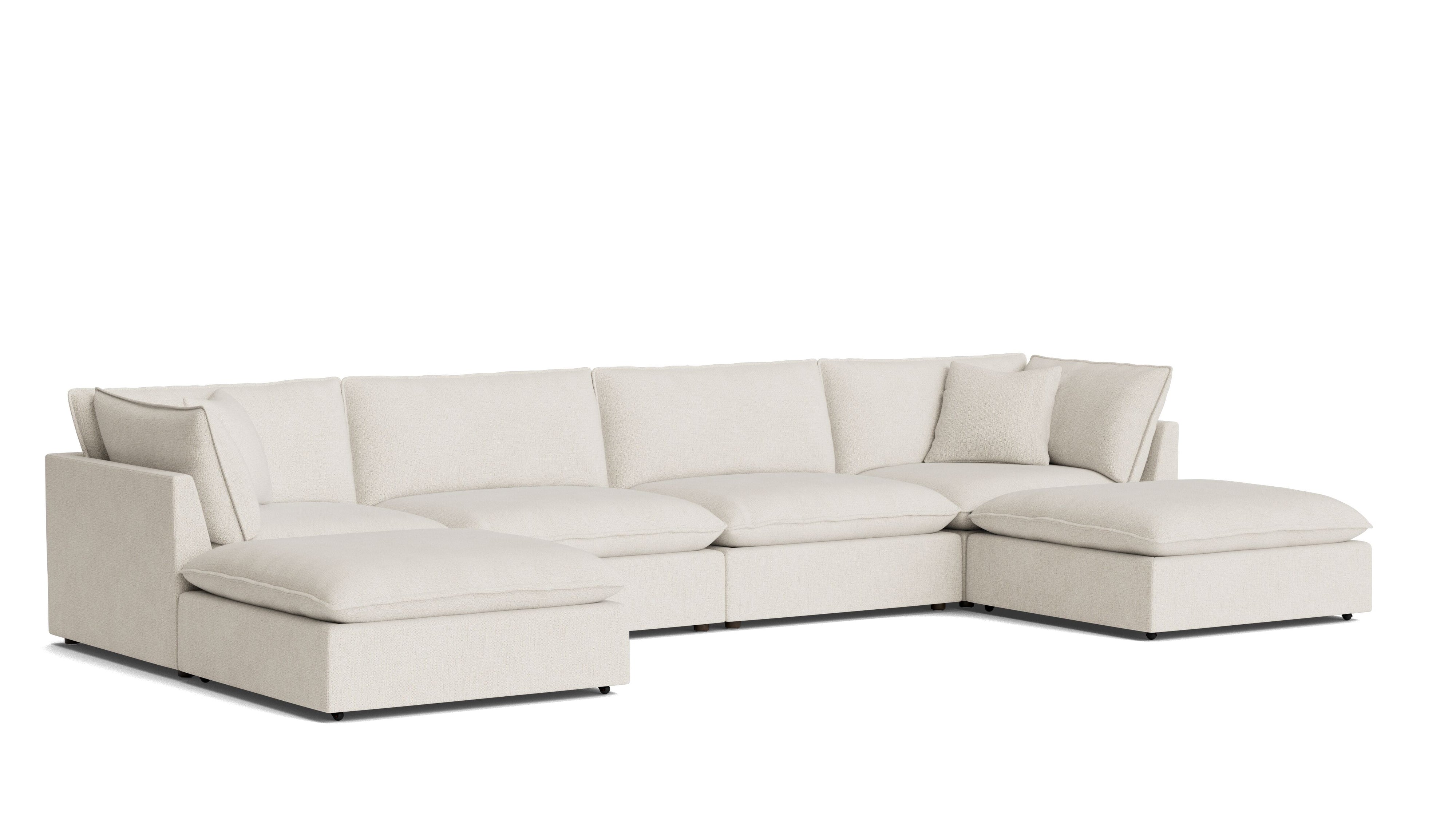 Chill Time 6 - Piece Modular U - Shaped Sectional, Birch - Sundays CompanySEC-YJ-054-024