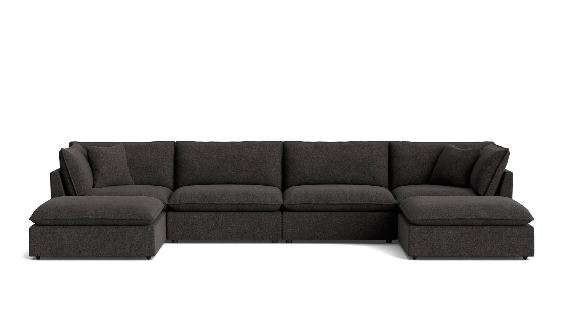Chill Time 6-Piece Modular U-Shaped Sectional, Dark Shadow_image