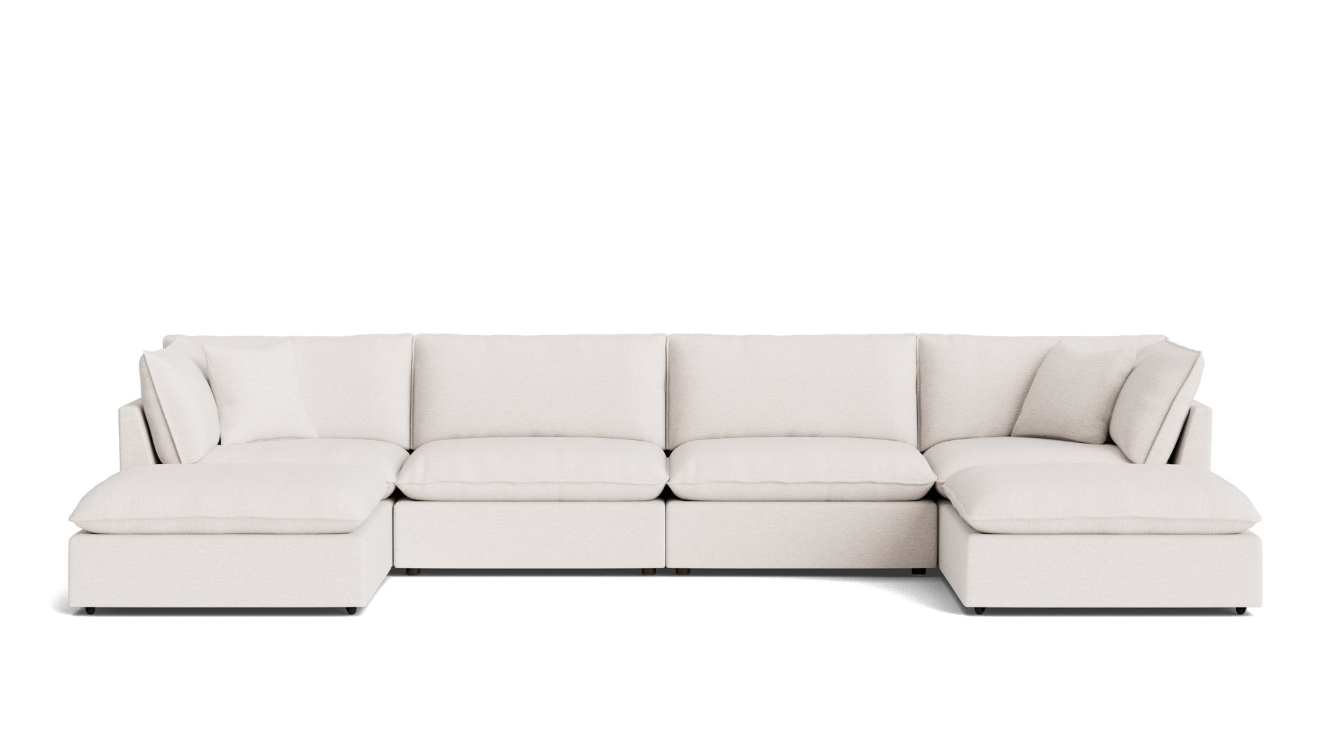 Chill Time 6-Piece Modular U-Shaped Sectional, Nomad Snow_image