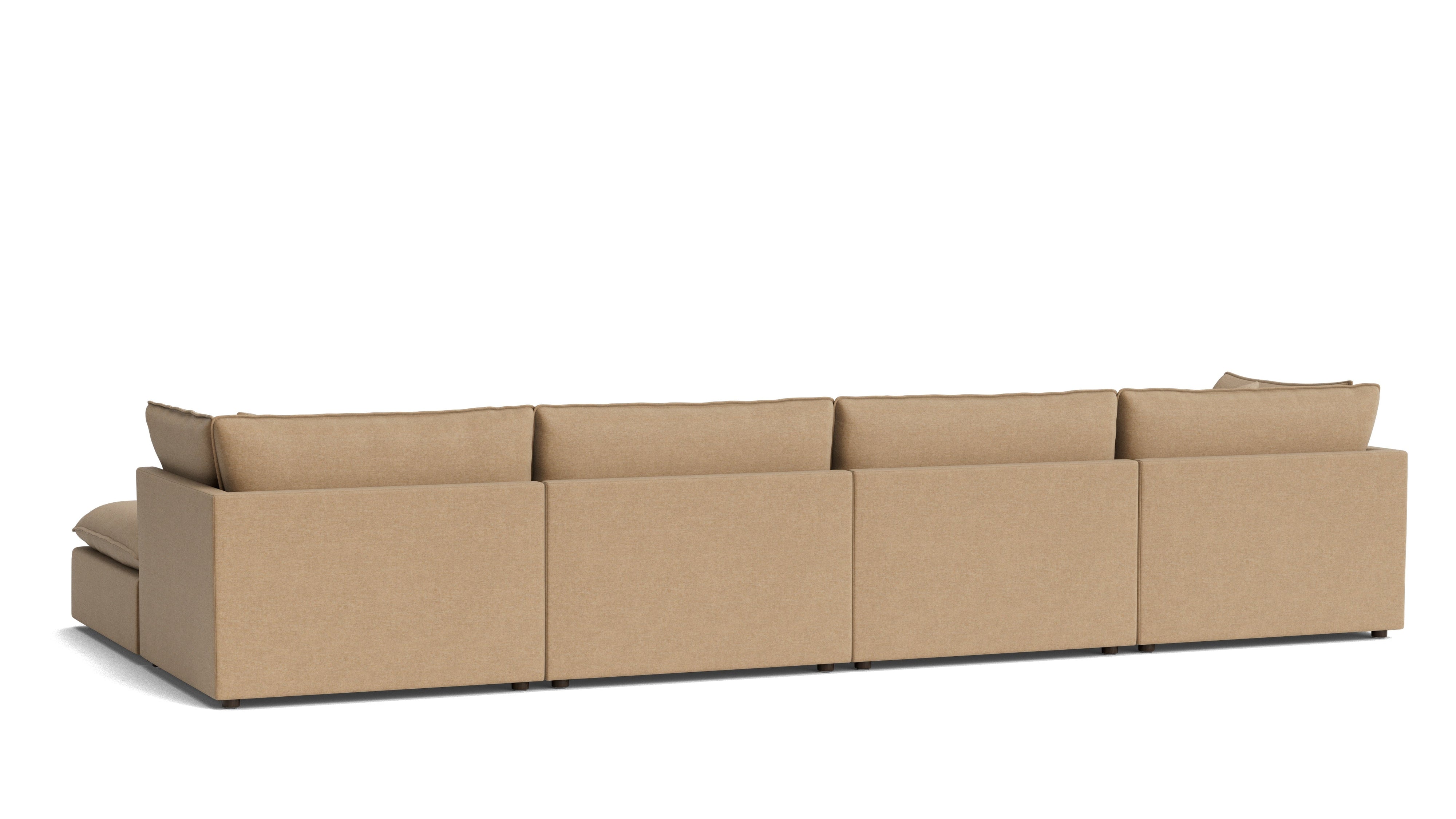 Chill Time 6-Piece Modular U-Shaped Sectional, Hazelnut