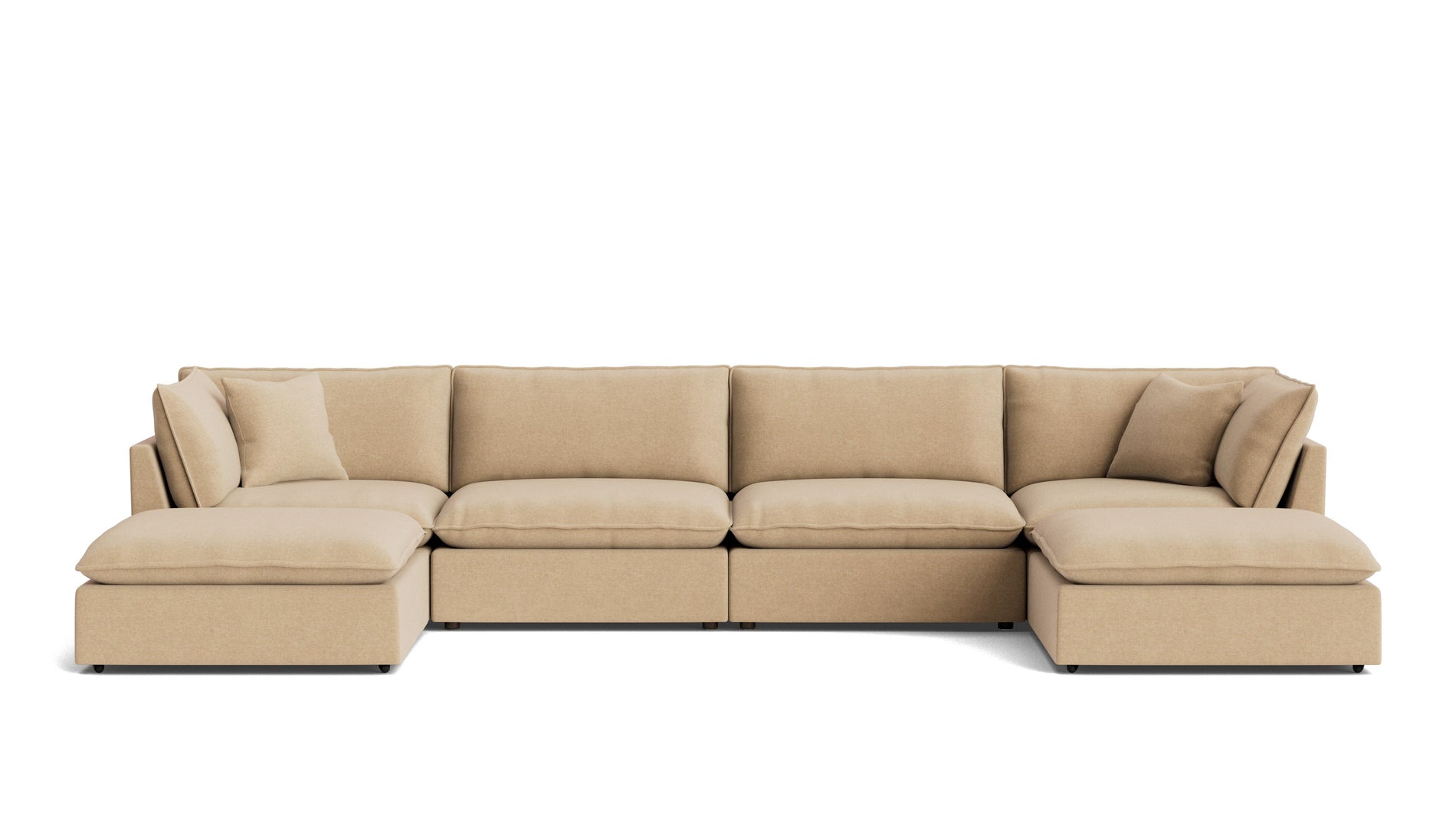 Chill Time 6-Piece Modular U-Shaped Sectional, Hazelnut_image