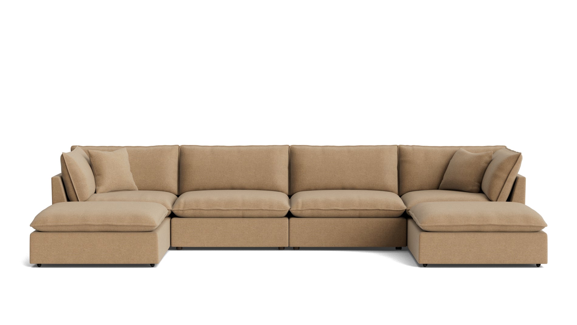 Chill Time 6-Piece Modular U-Shaped Sectional, Hazelnut_image