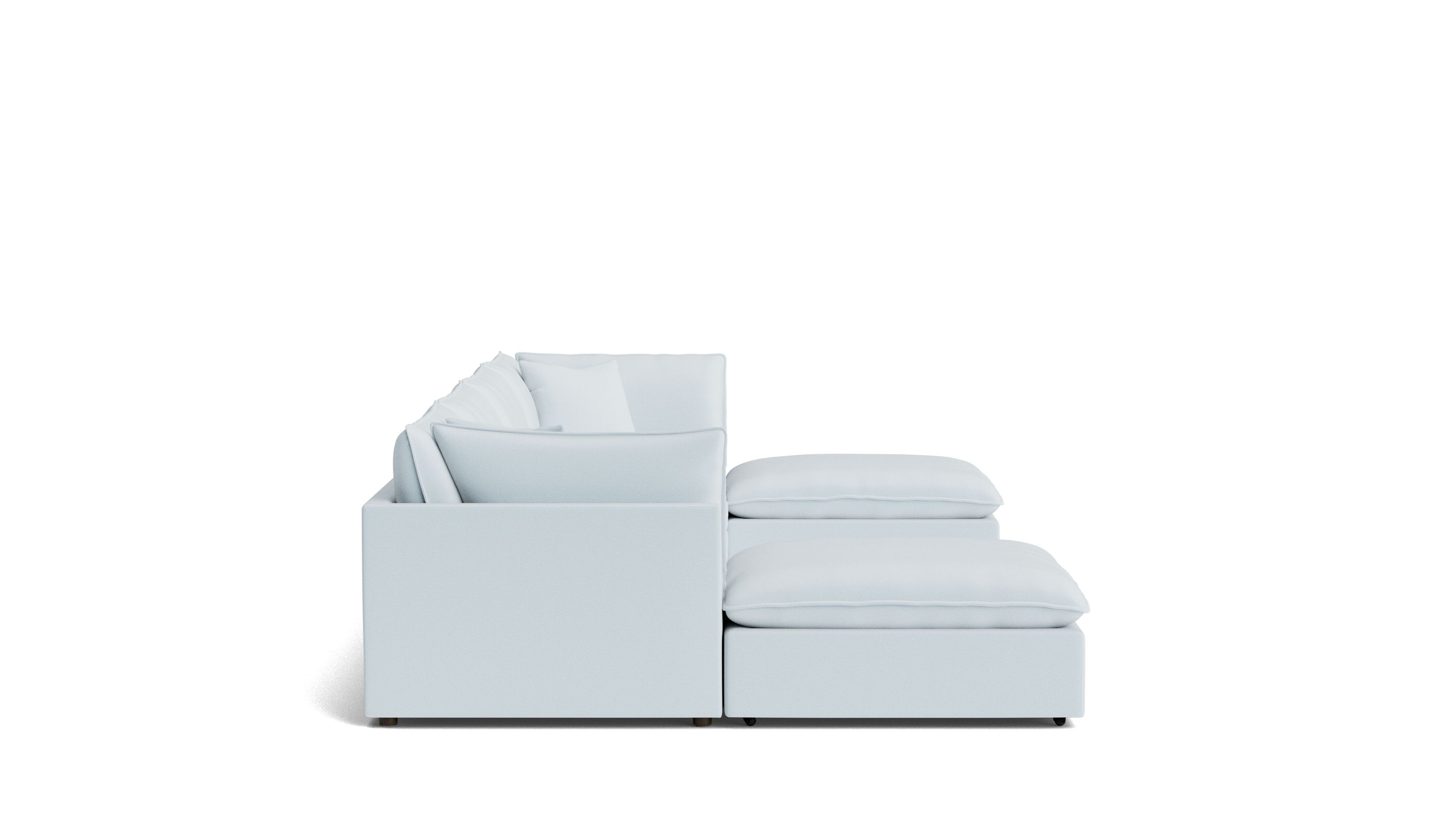 Chill Time 6-Piece Modular U-Shaped Sectional, Cove