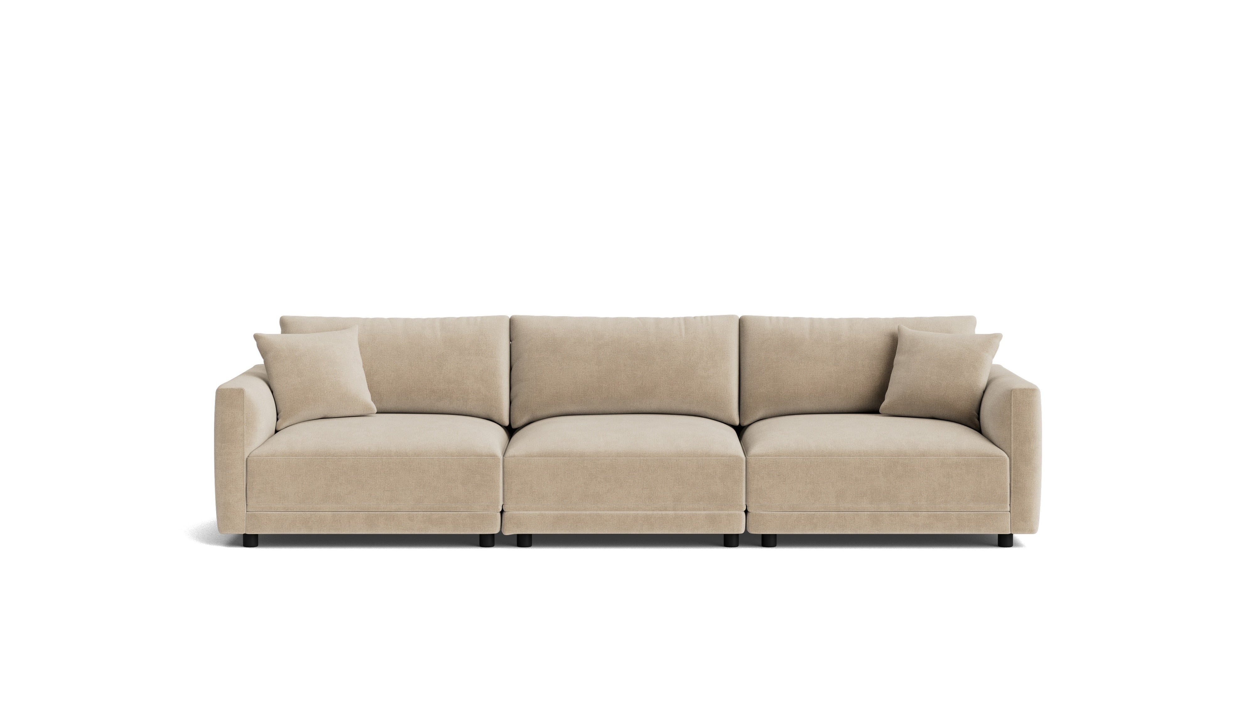 Soft Spot 3-Piece Modular Sofa, Cashew