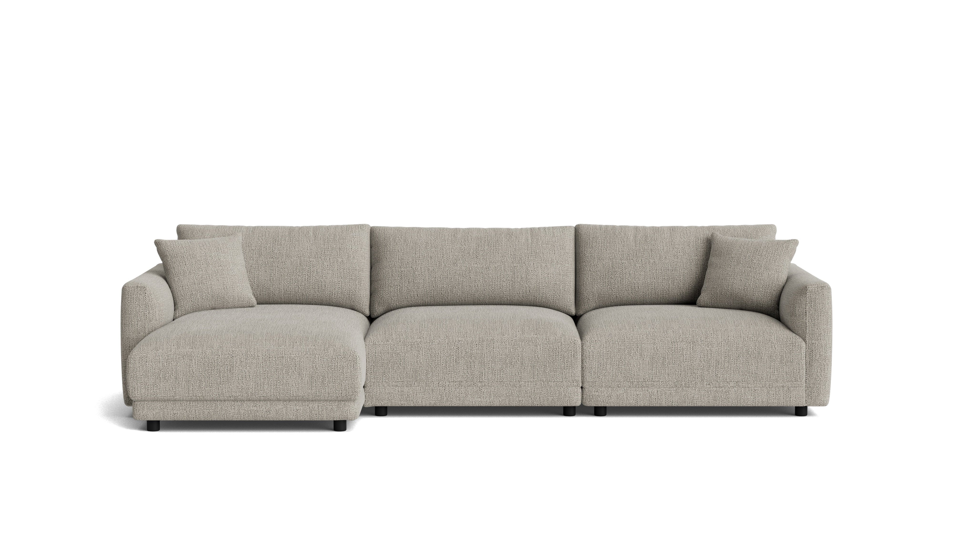 Soft Spot 3-Piece Modular Sectional Left, Oatmeal
