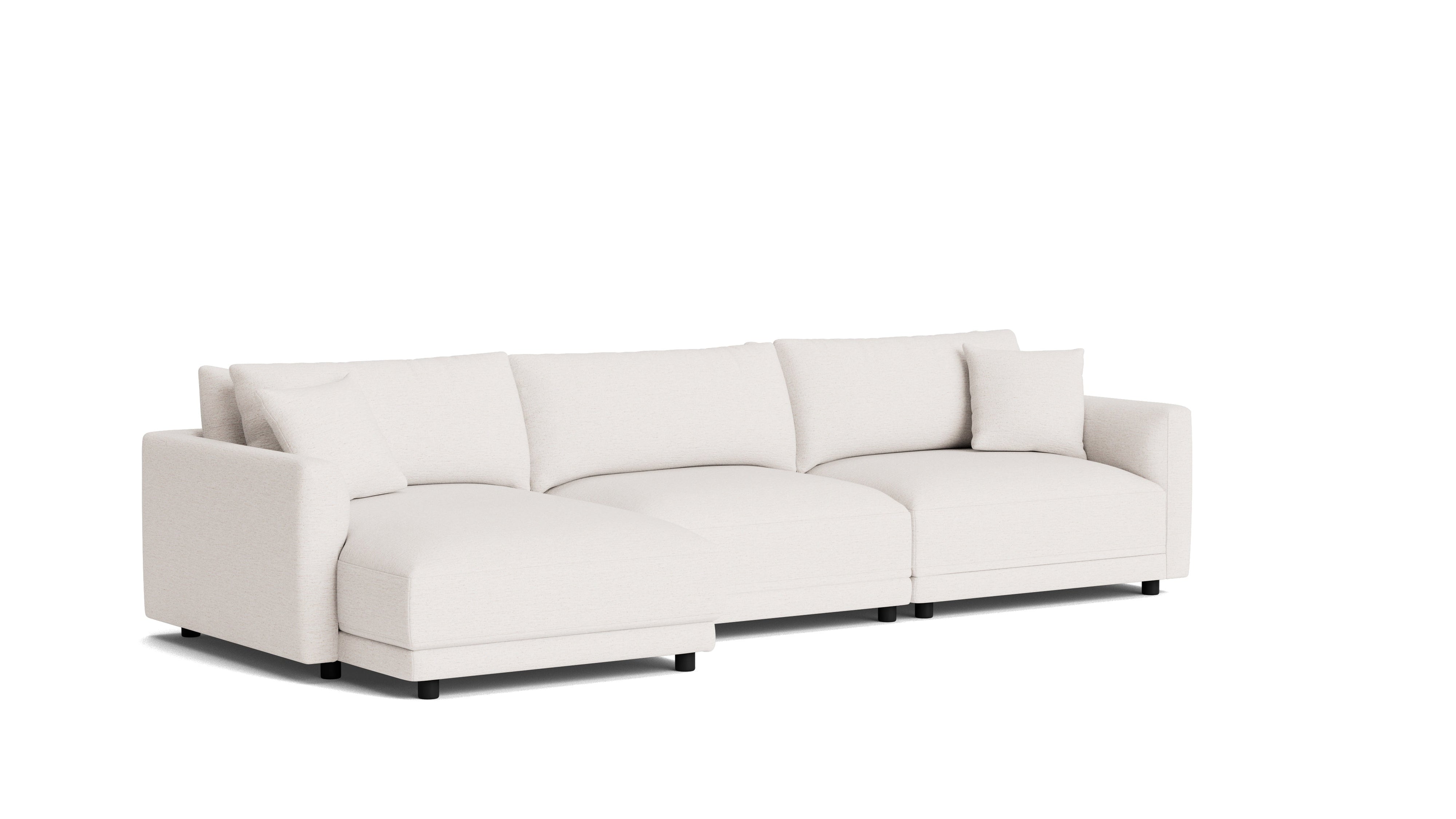 Soft Spot 3-Piece Modular Sectional Left, Nomad Snow