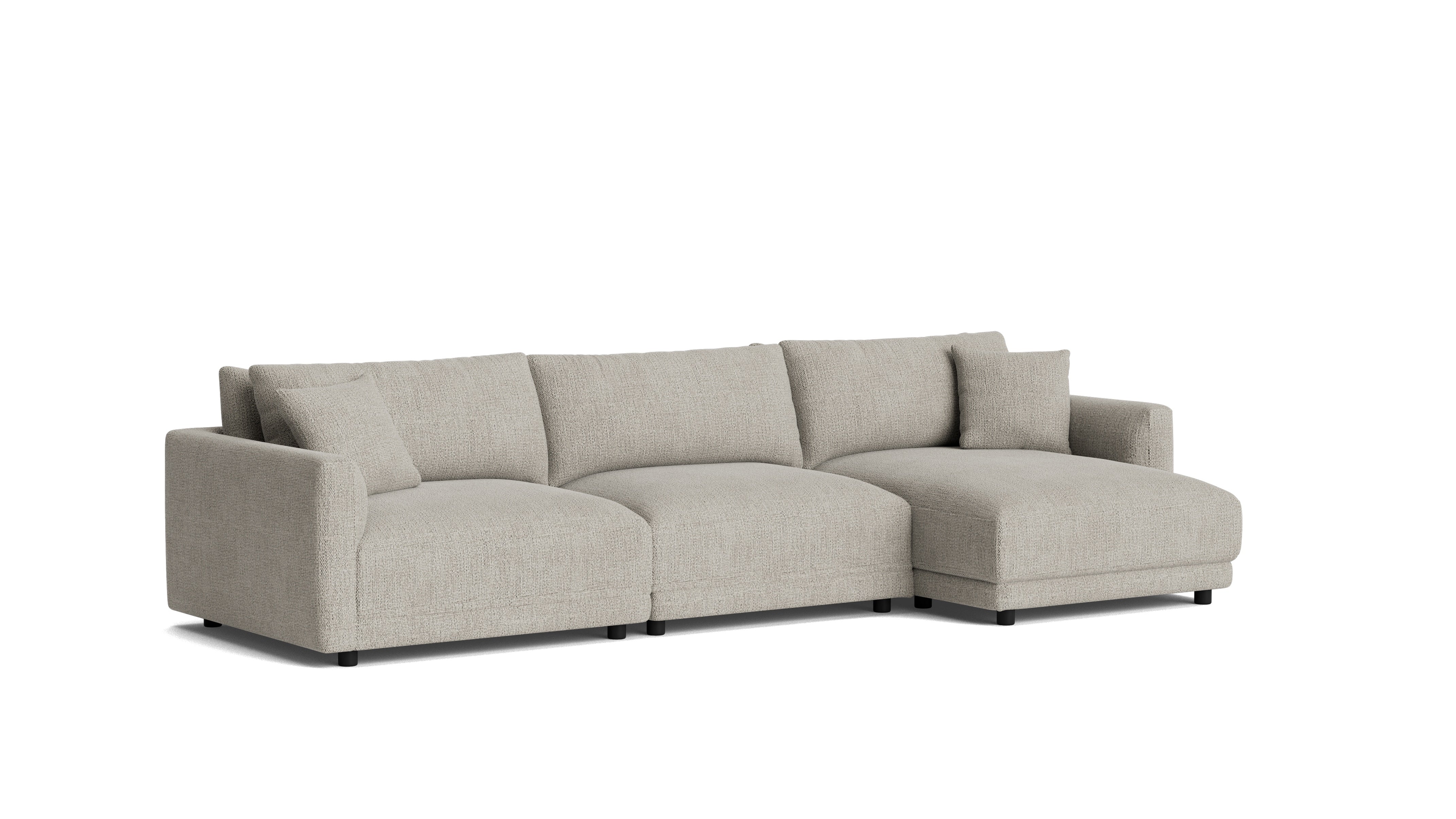 Soft Spot 4-Piece Modular Sectional Right - Thumbnail 3