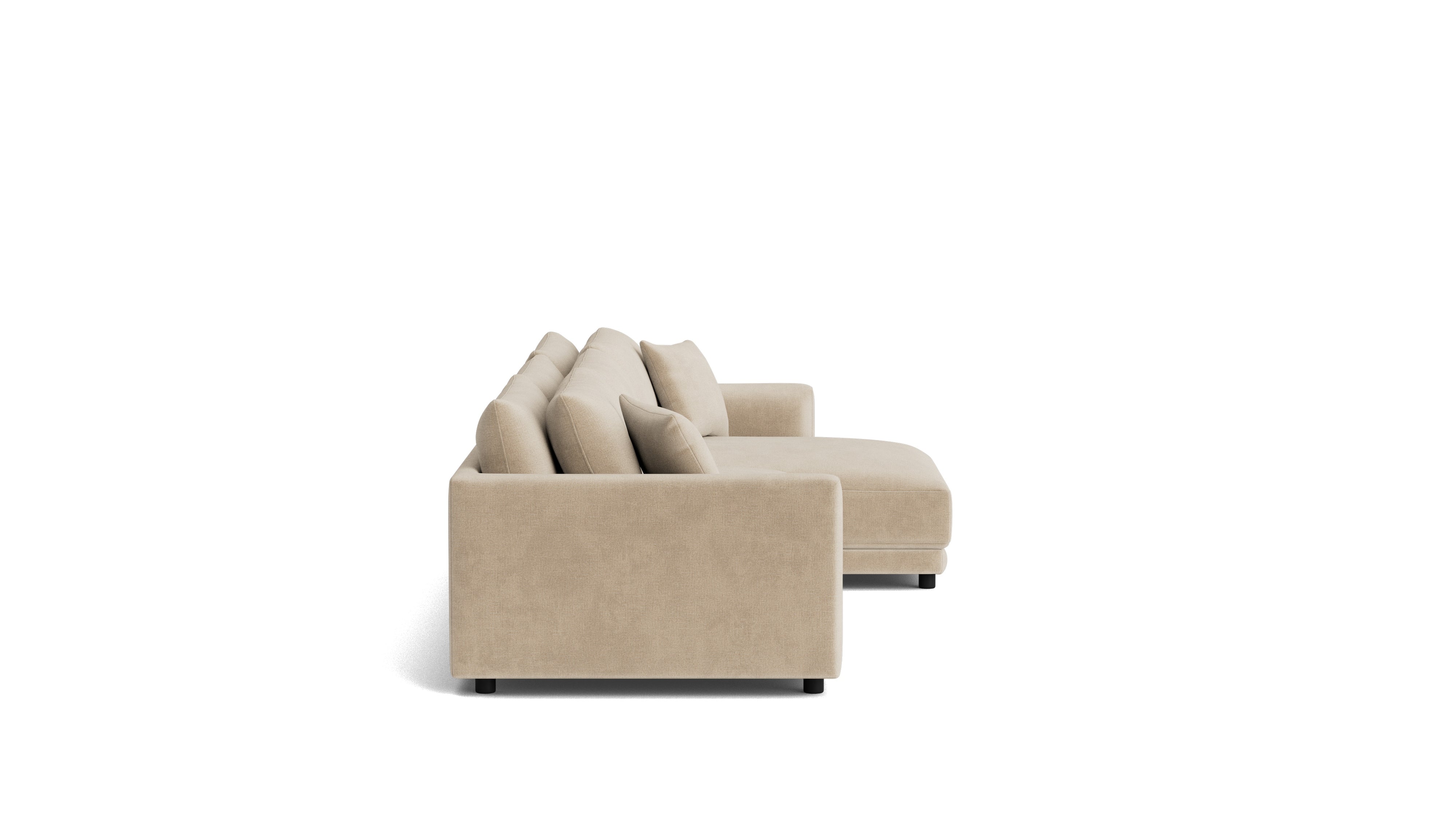 Soft Spot 3-Piece Modular Sectional Right, Cashew
