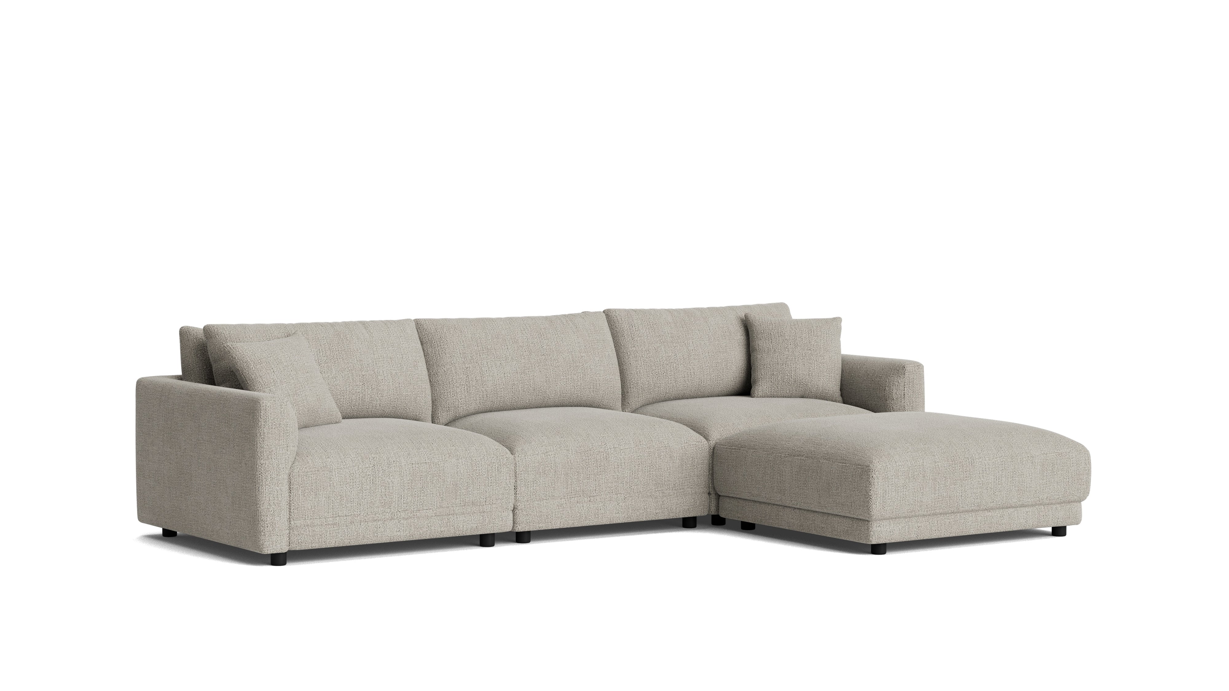 Soft Spot 4-Piece Modular Sectional, Oatmeal
