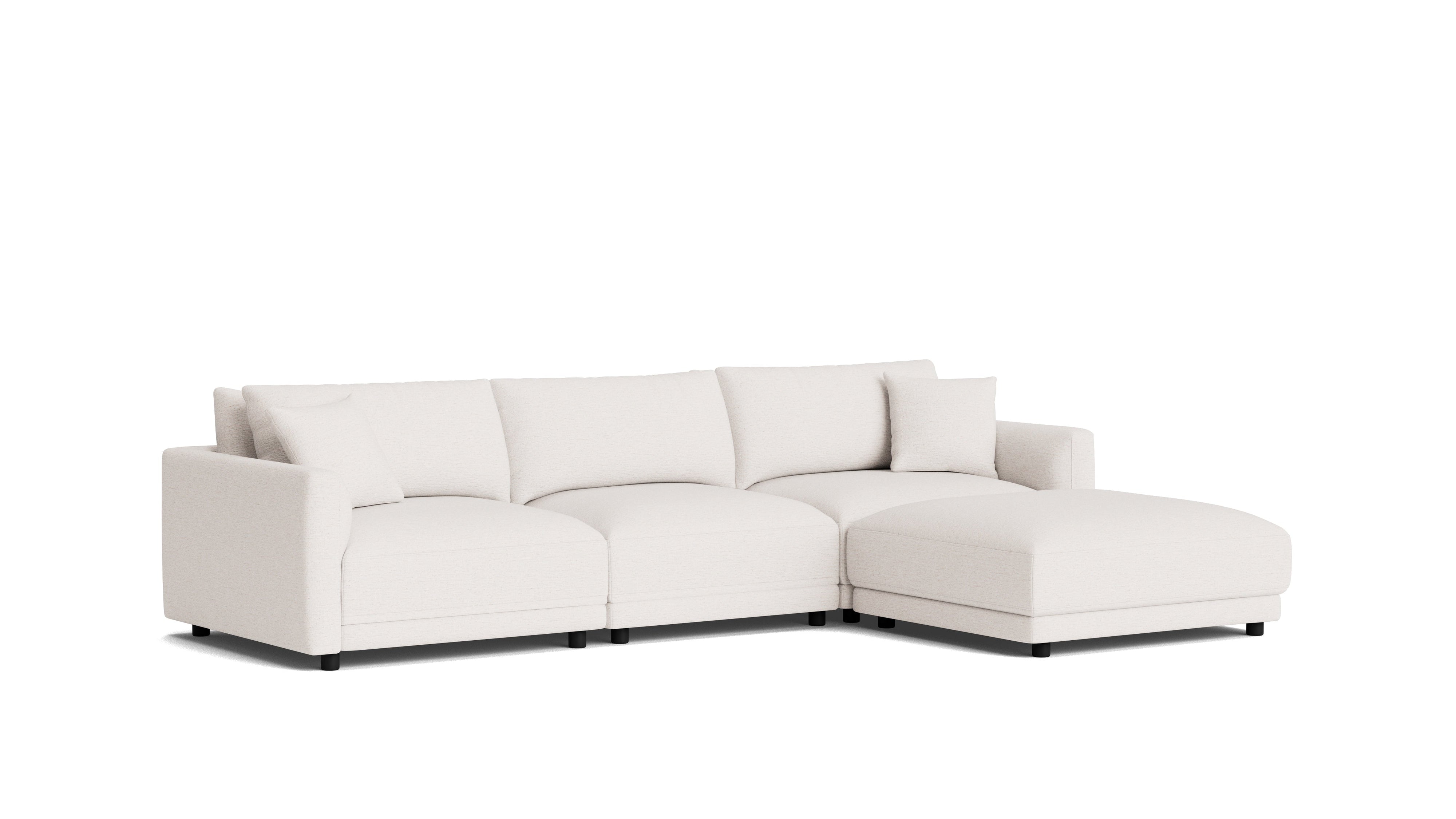 Soft Spot 4-Piece Modular Sectional, Nomad Snow