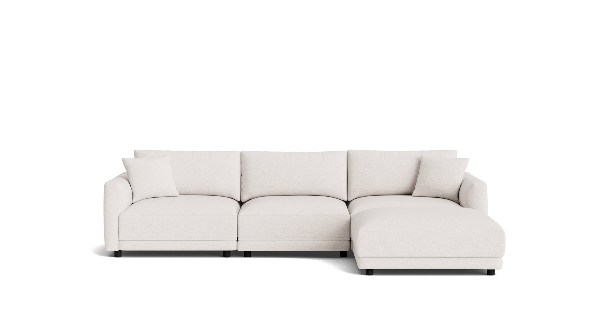 Soft Spot 4-Piece Modular Sectional, Nomad Snow_image