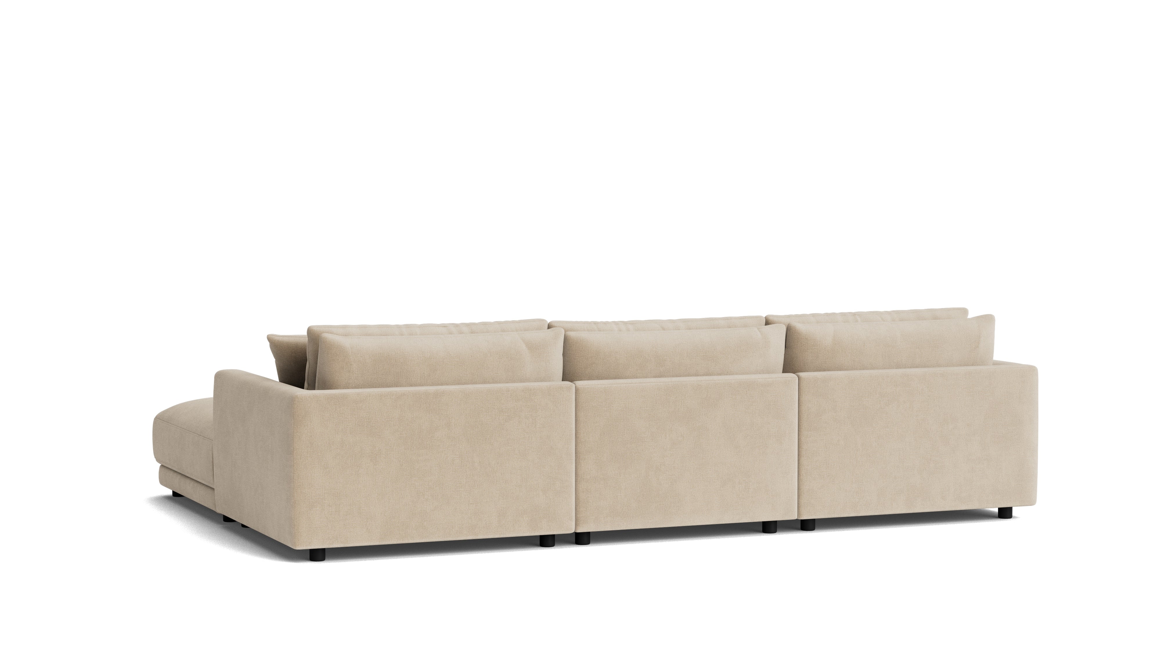 Soft Spot 4-Piece Modular Sectional, Cashew