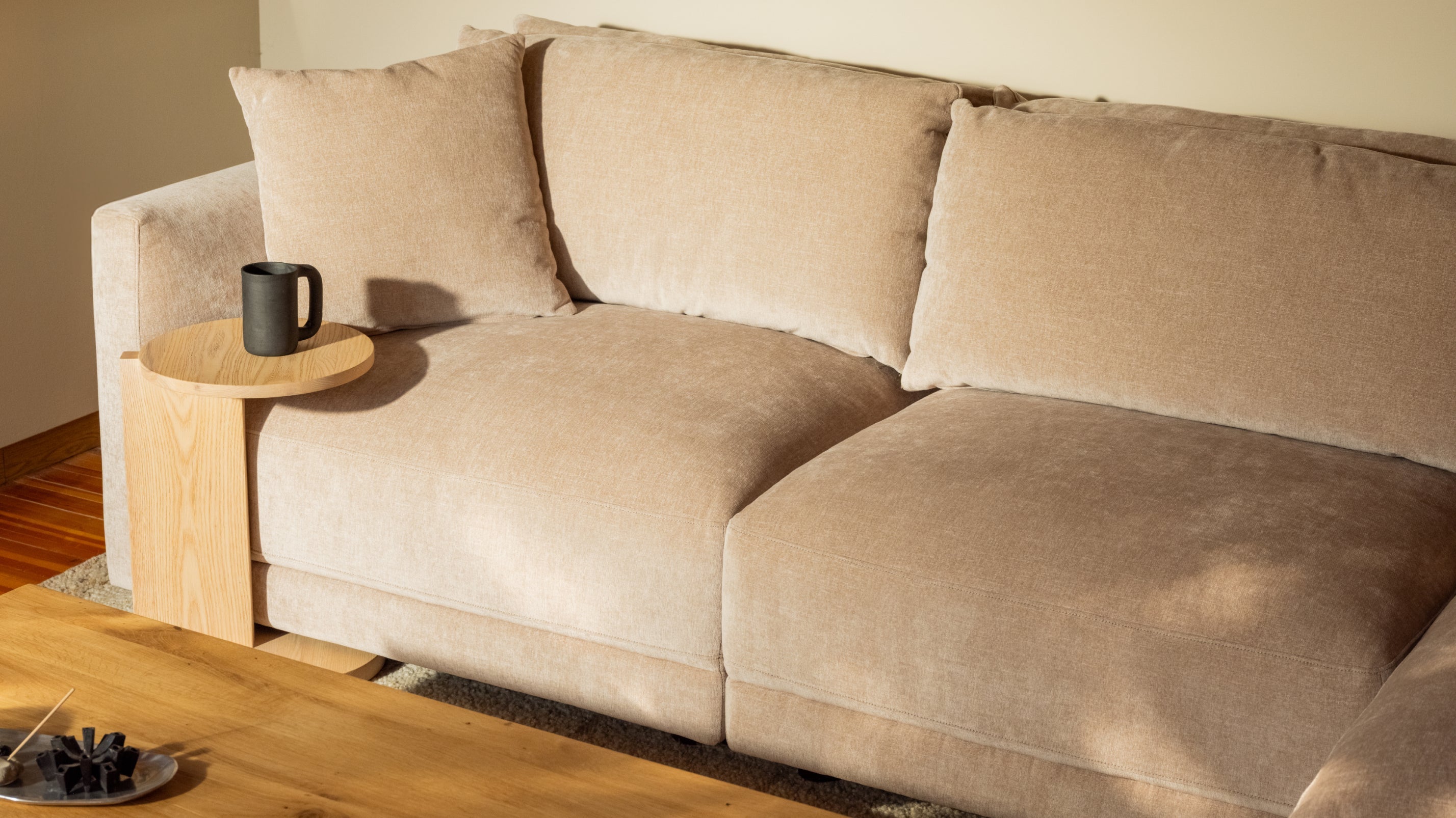 Soft Spot 4-Piece Modular Sectional, Cashew