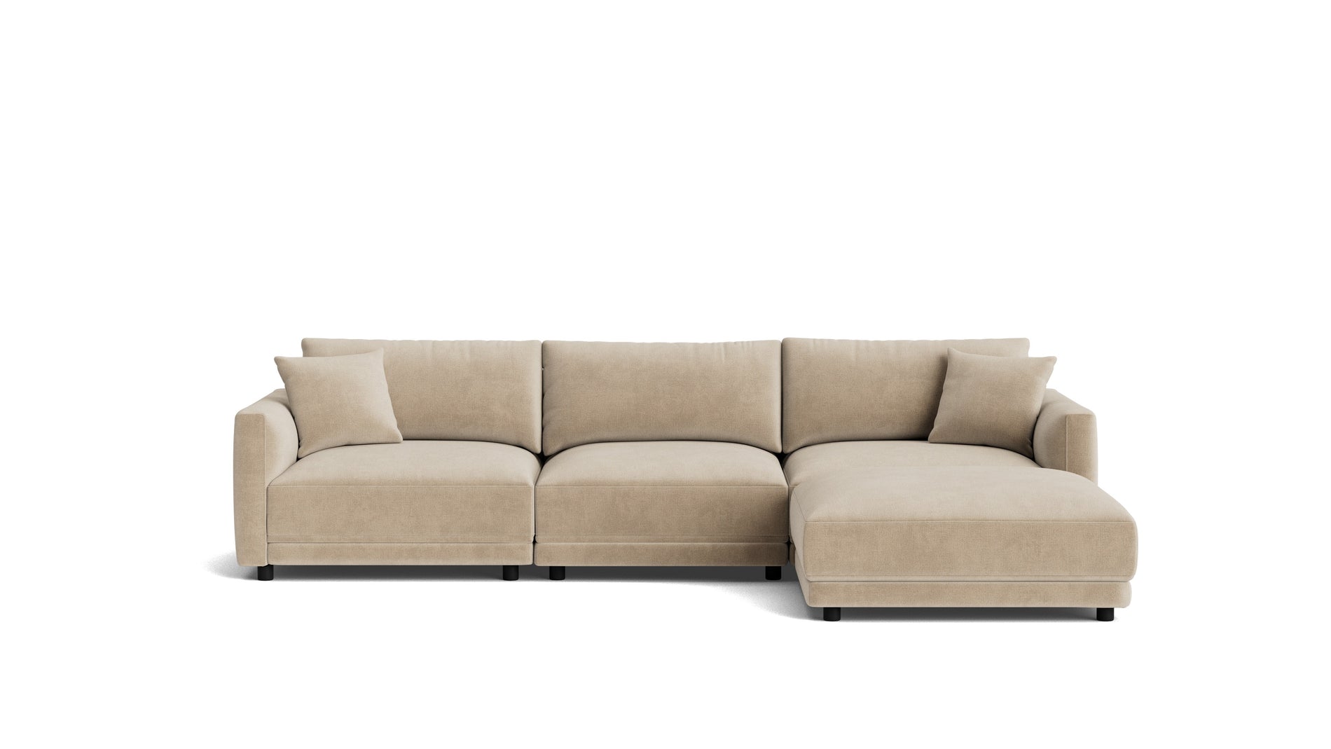 Soft Spot 4-Piece Modular Sectional, Cashew_image